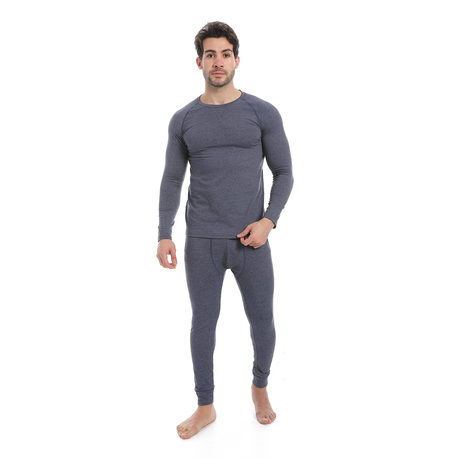 Red Cotton Thermal sets for Men - Navy