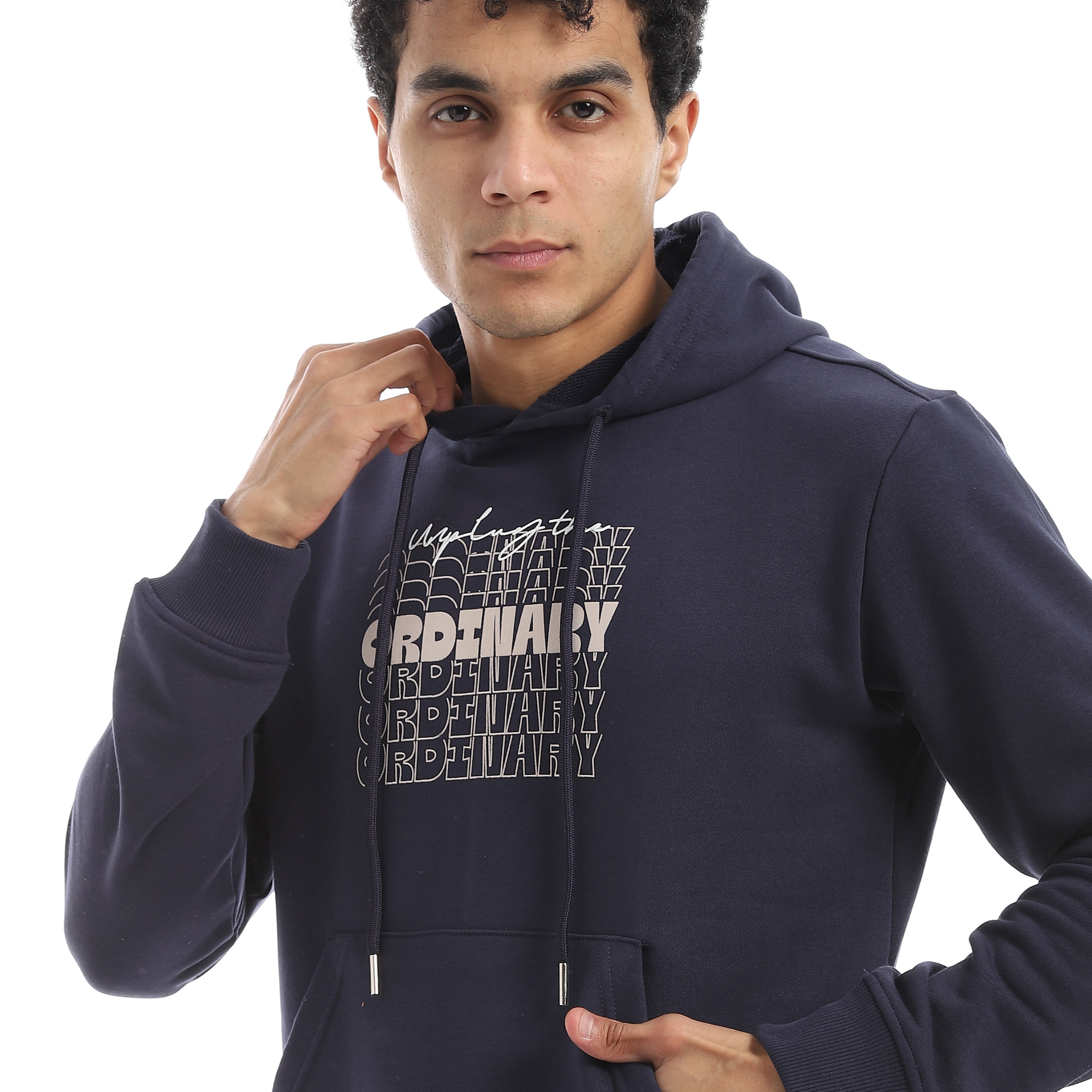 Hoddie Printed Red Cotton