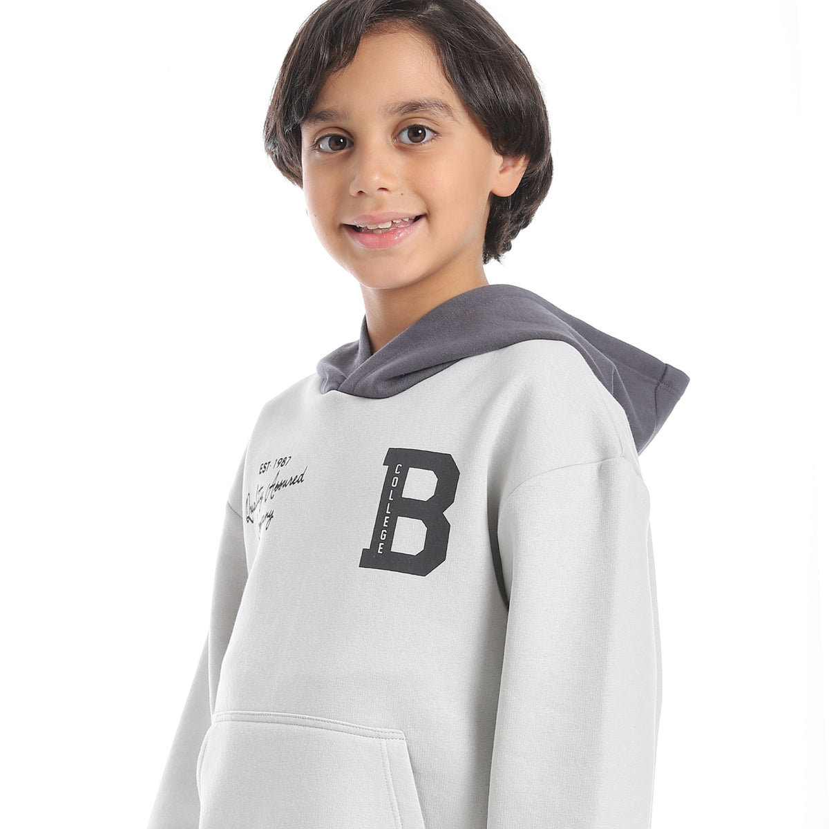 Boys' Winter Hoodie Pajamas - Grey