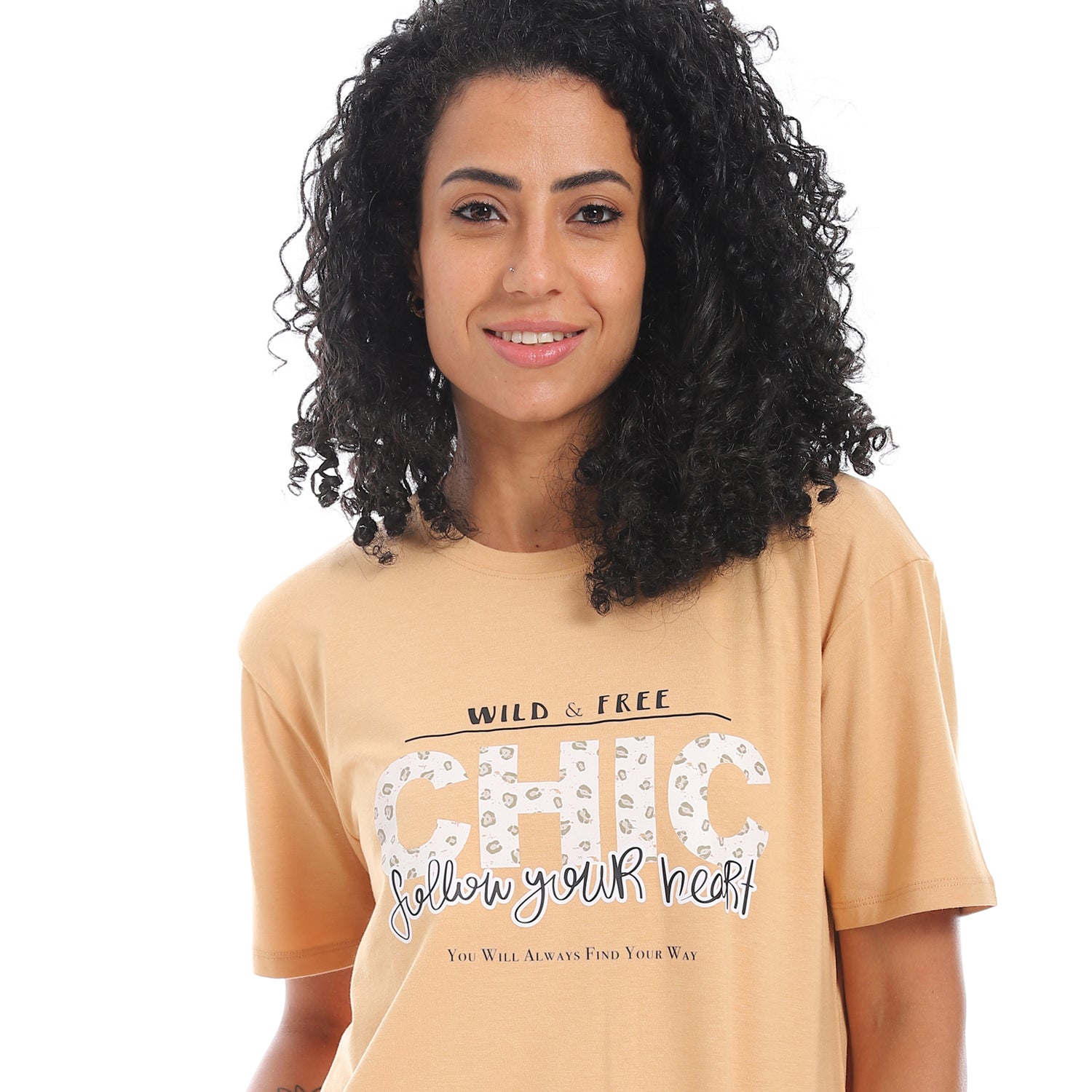 بيجامة نسائية صيفية - بيج