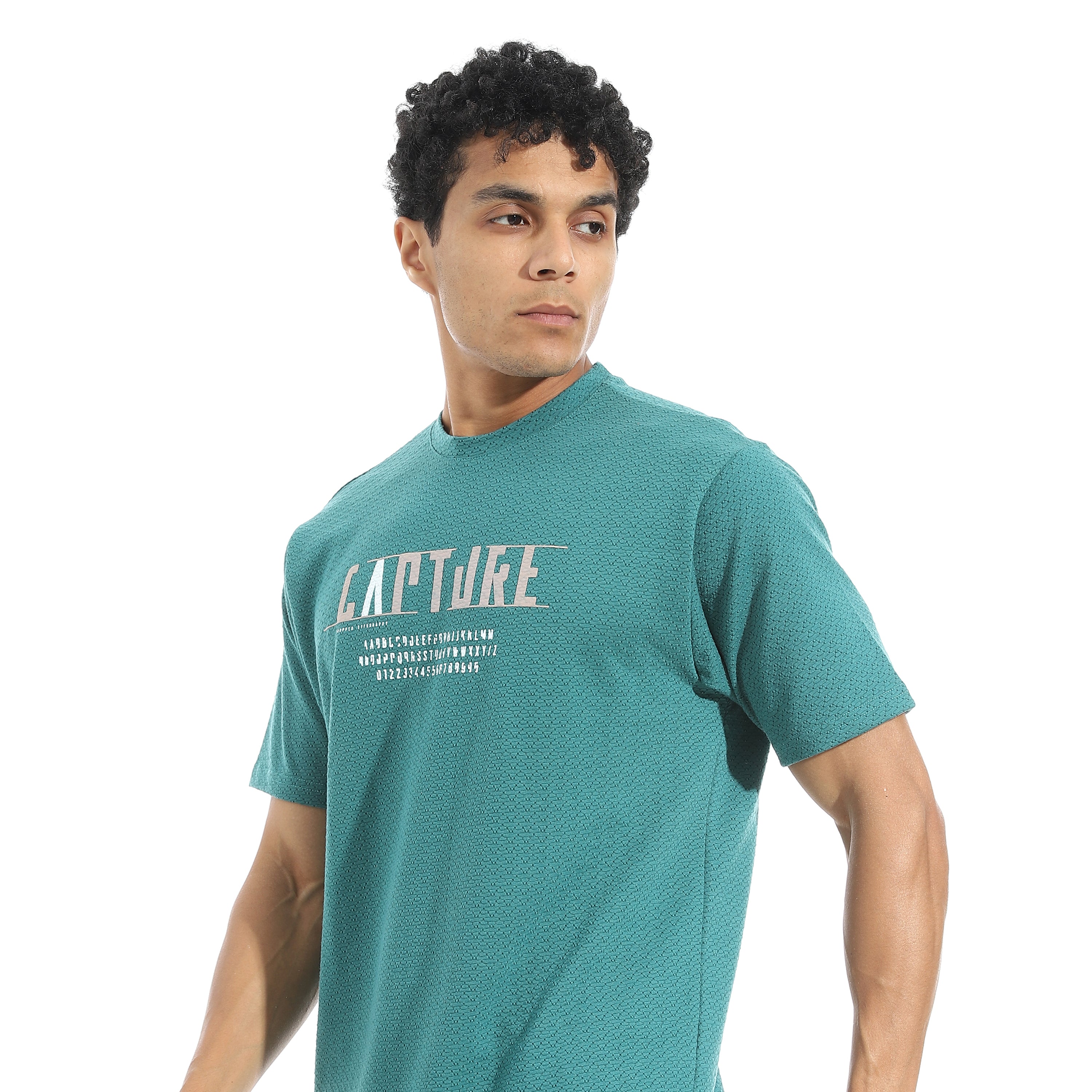 Men's Casual Red T-Shirt & Shorts Set – Printed