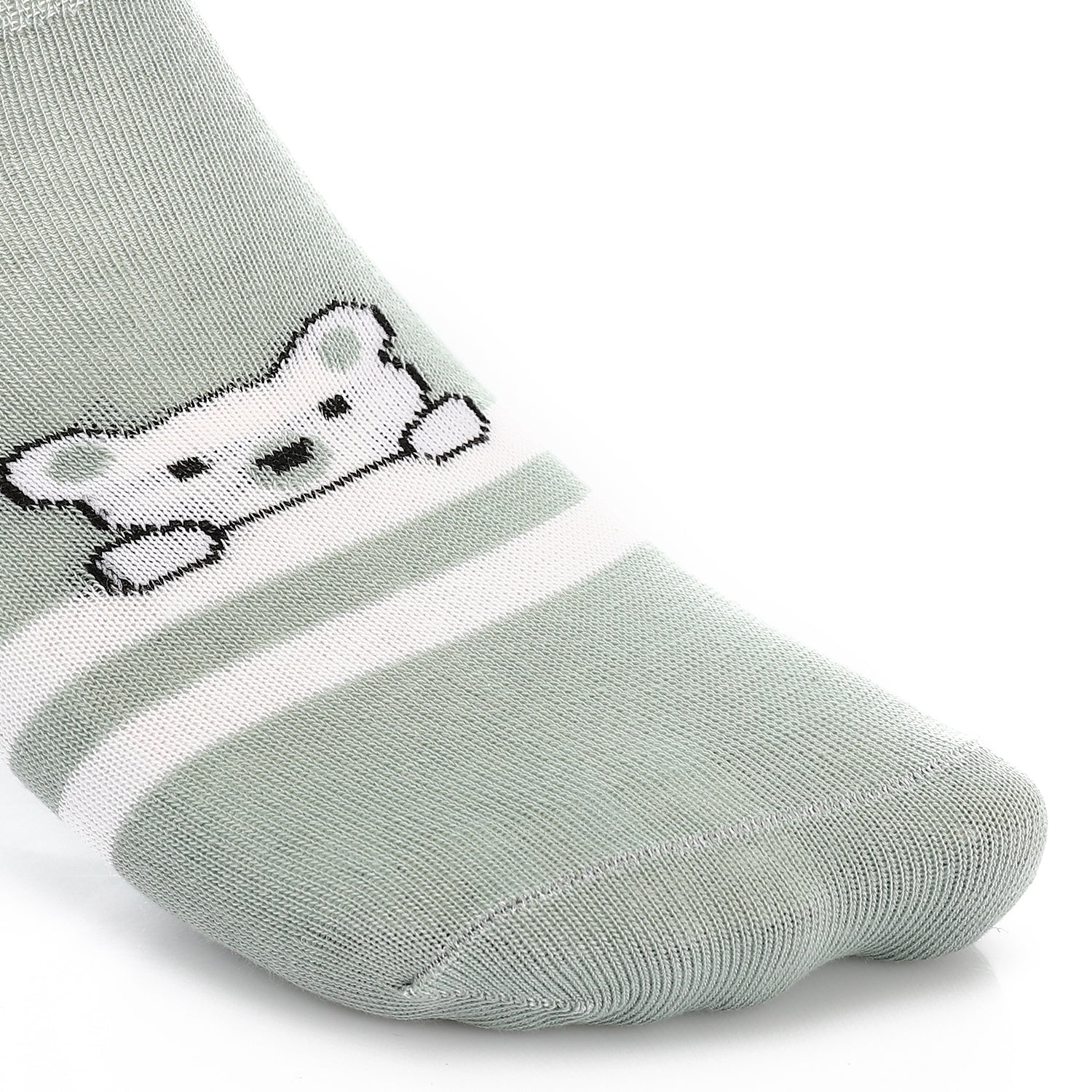 Women's No Show Socks With Drawings - Mint