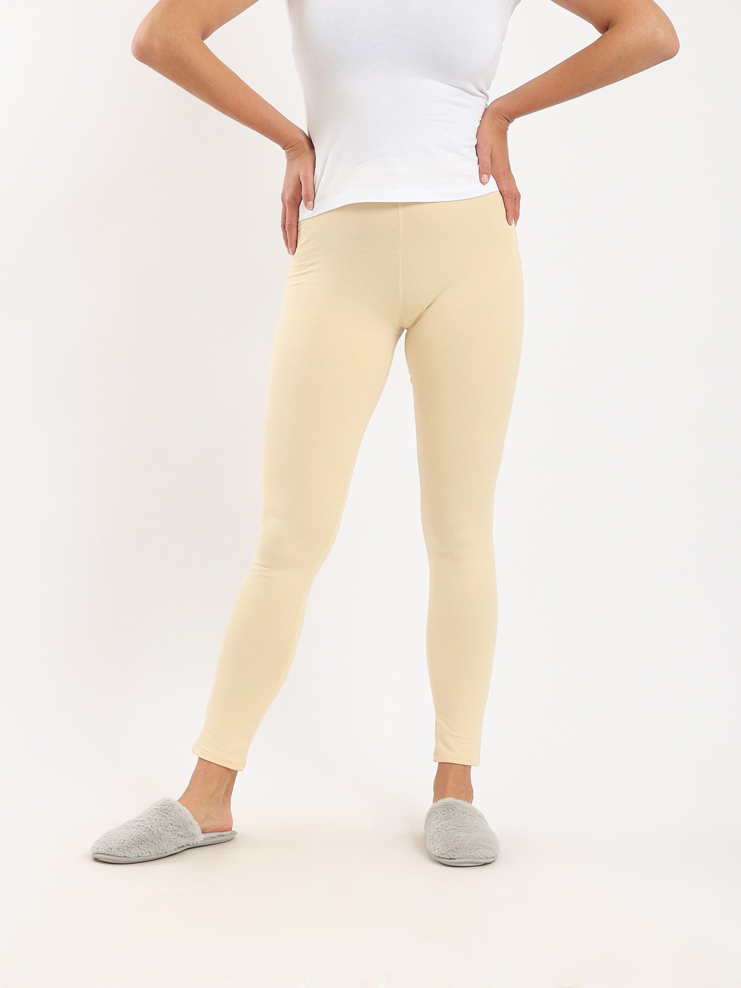 Women's Leggings For Comfort and Style - Beige
