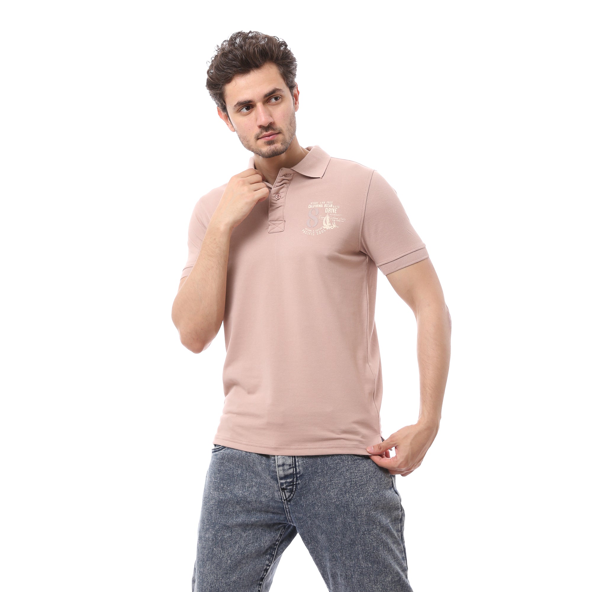 Classic Cotton Polo T-Shirt For Men - Kashmier