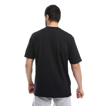 Men's Cotton T-Shirt - Classic and Comfortable Casual Tee - Black