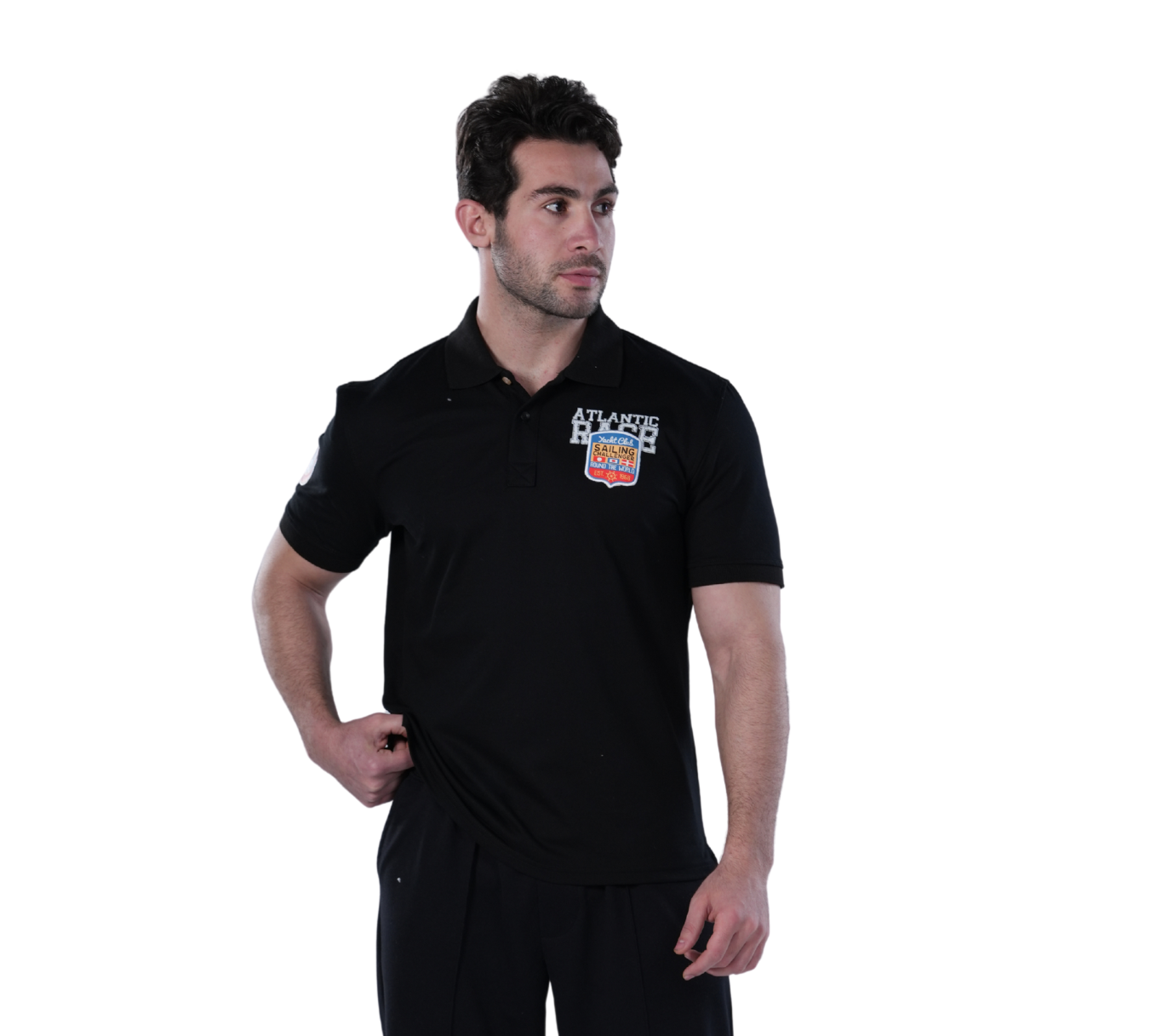 Polo T-Shirt For Men - Comfortable & Basic - Black
