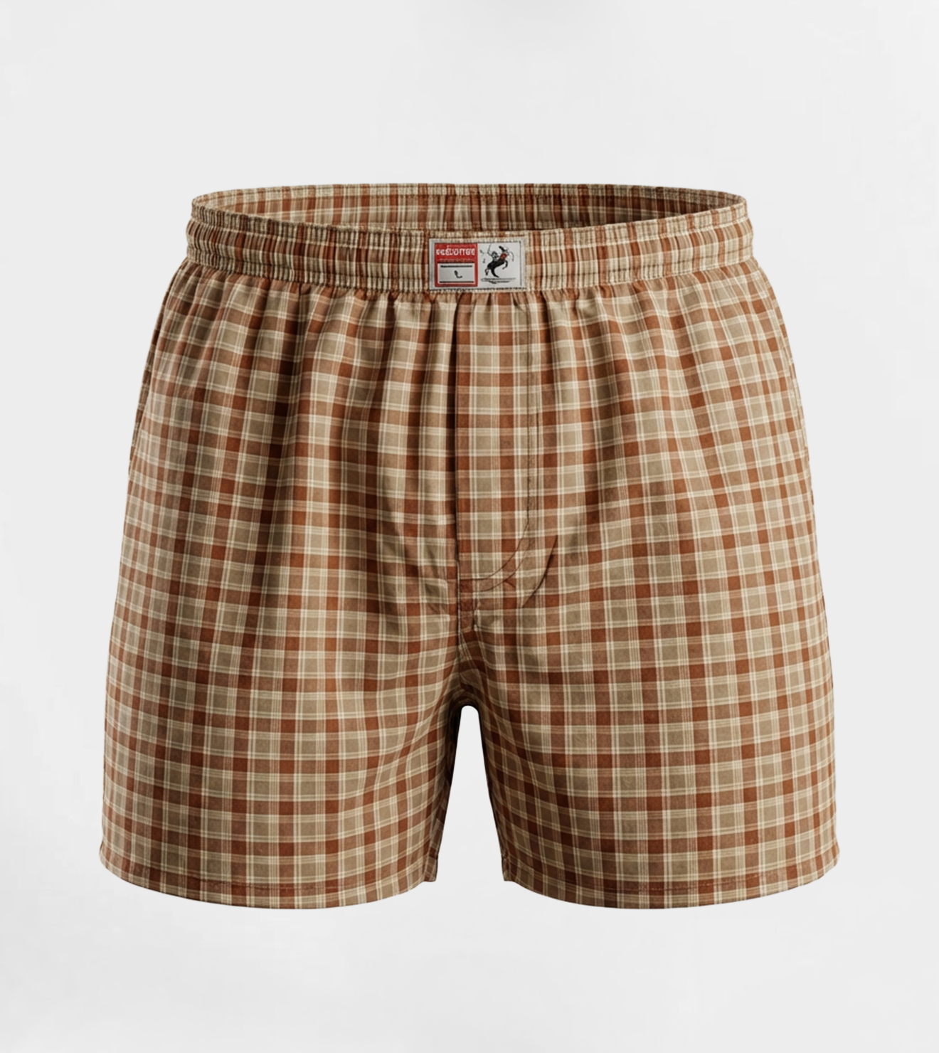 Men Plaid Boxer, Stylish Lite Blue Comfy Made Cotton