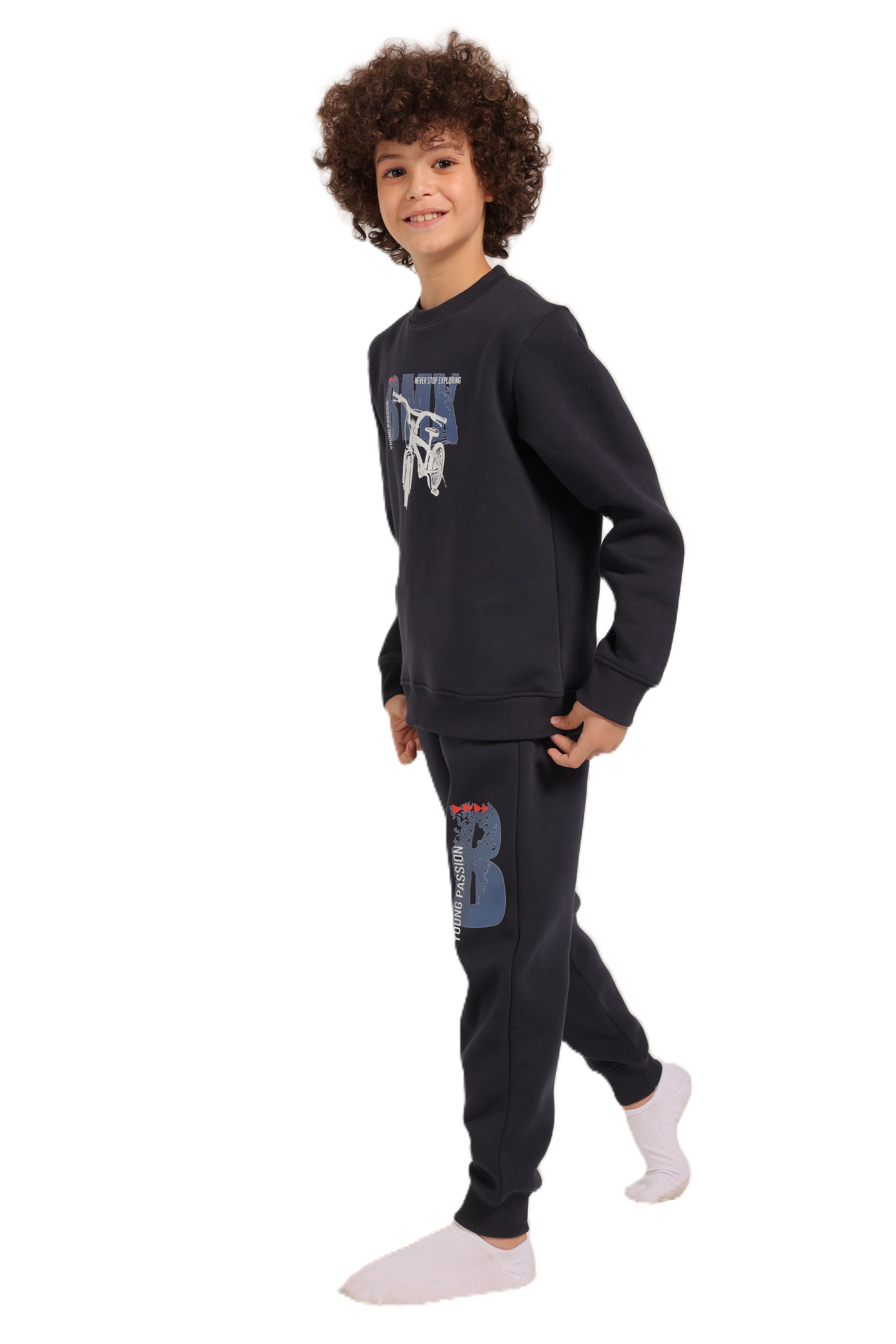 Boys Tracksuit – Graphic Sweatshirt & Joggers Set