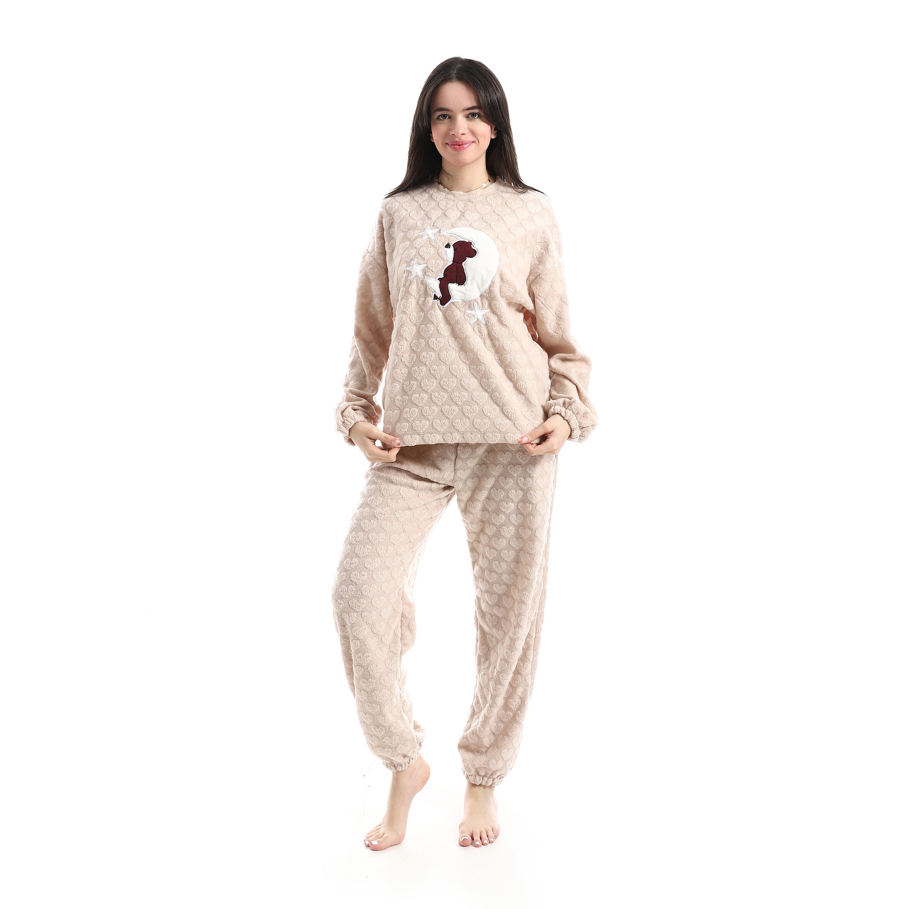 Dreamy Stars & Moon Embossed Pajama Set
