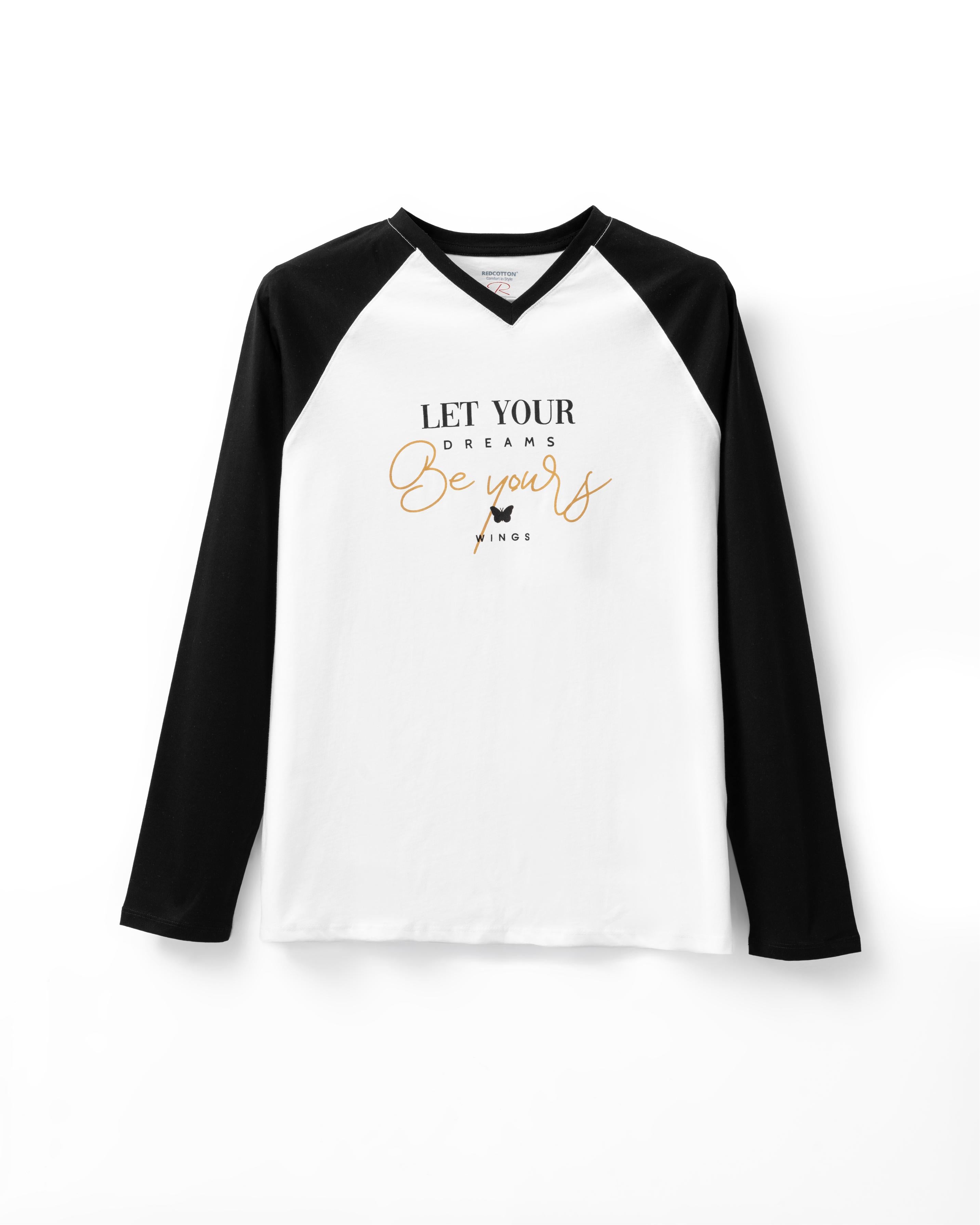 Autumn T-shirt Red cotton