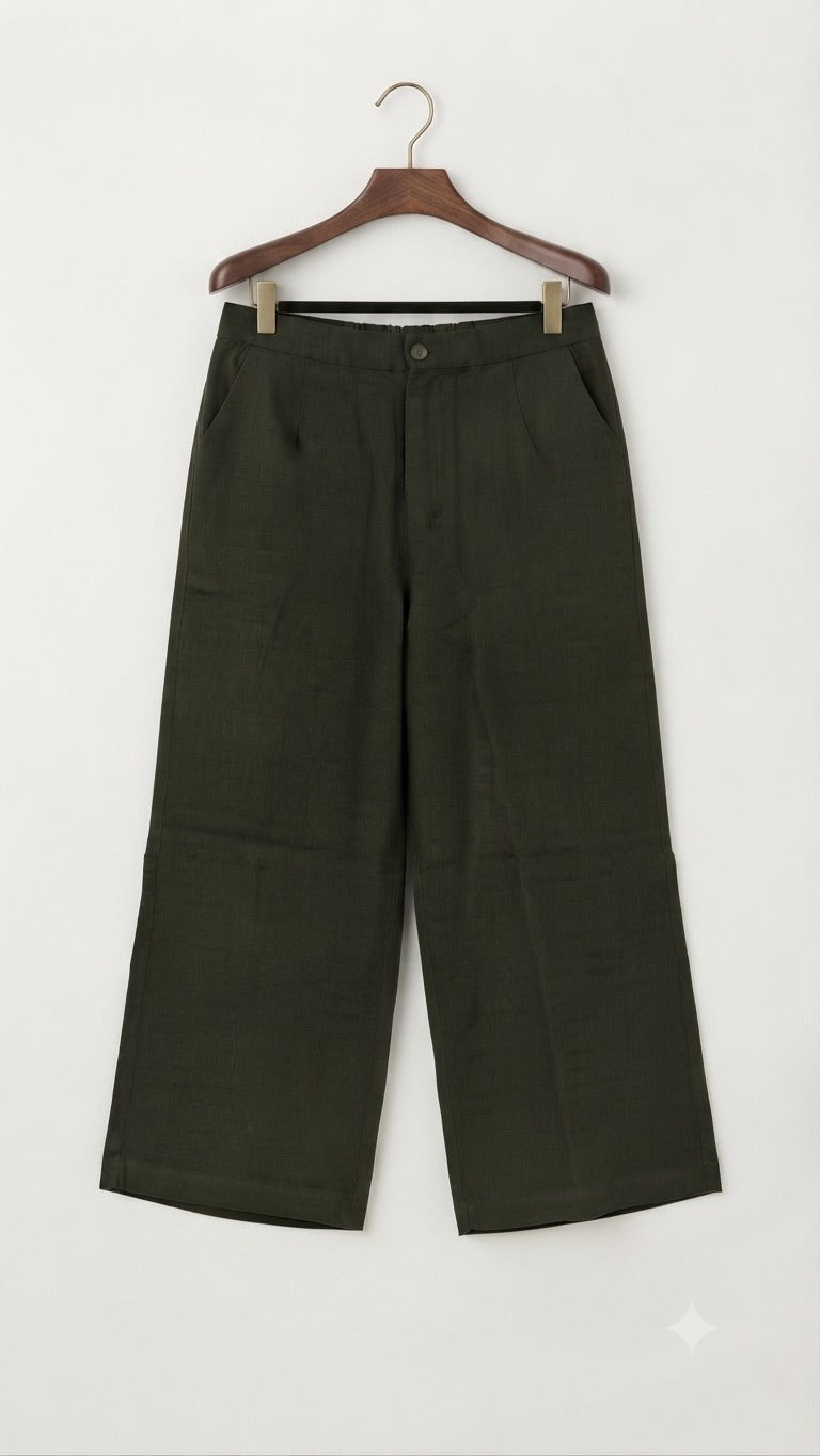 Women's High Waist Wide Leg Pants – Olive