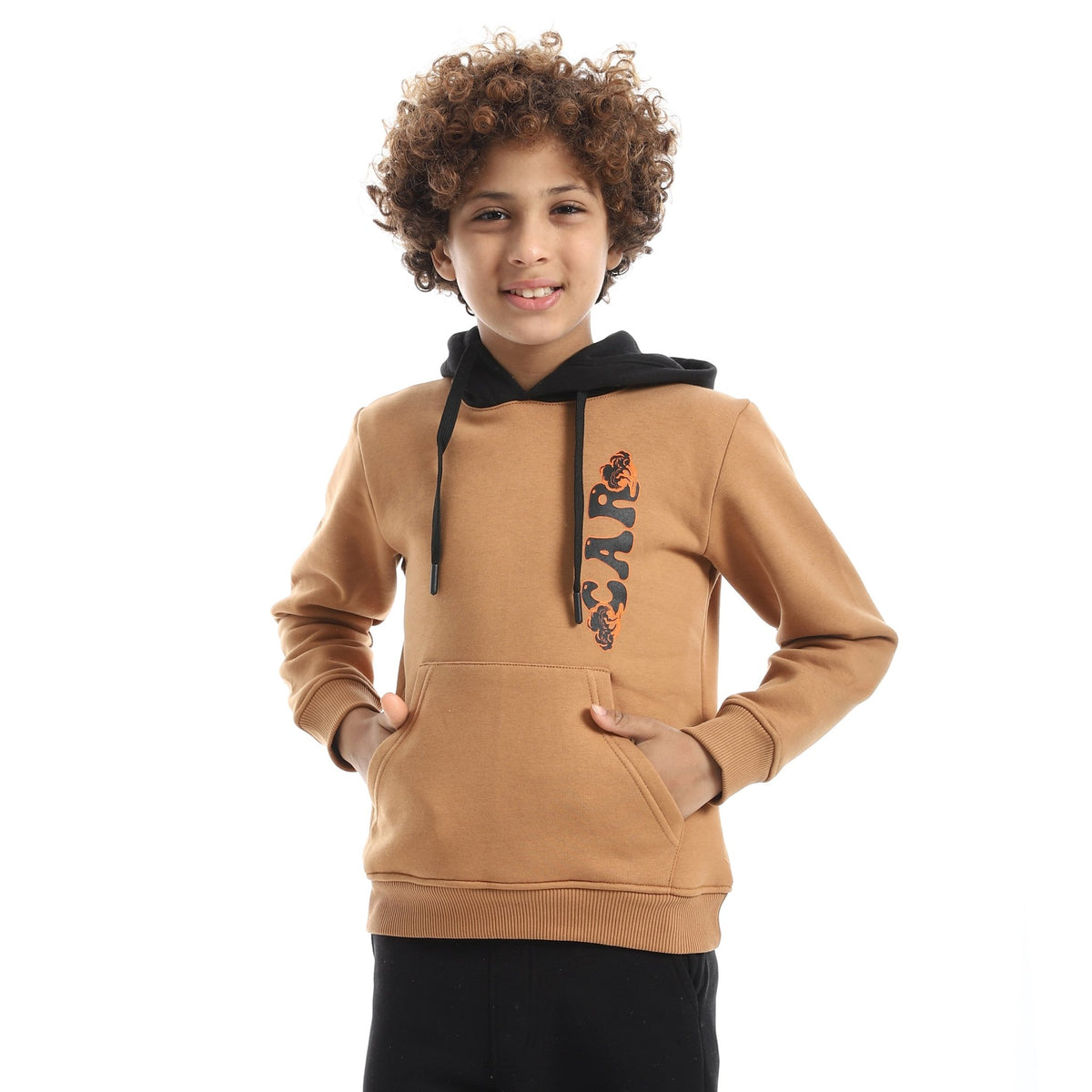 Boy's "Off-Road Adventure" Hoodie and Jogger Tracksuit - Red Cotton