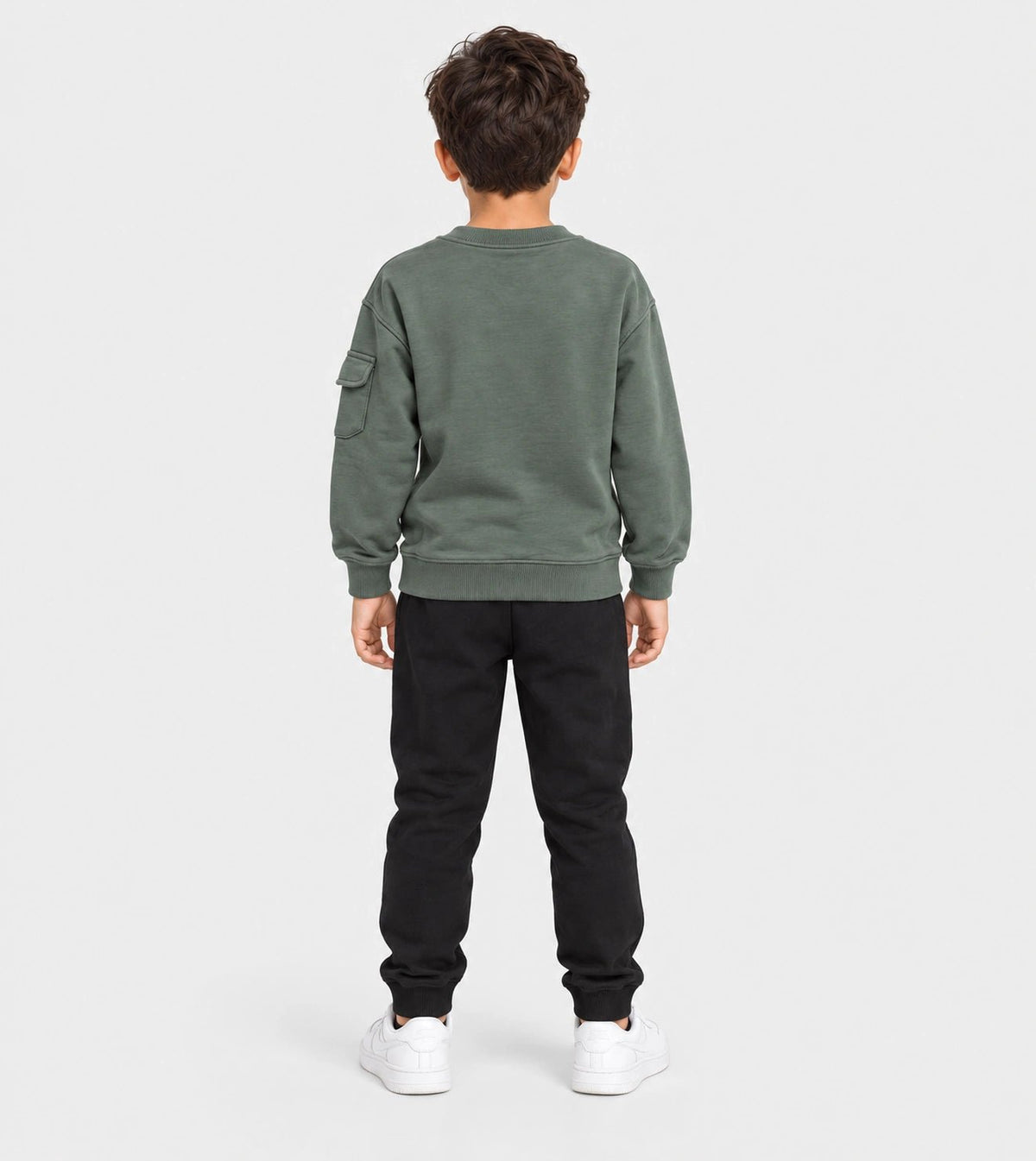 Boys’ Olive Green Sweatshirt | Red Cotton - Red Cotton