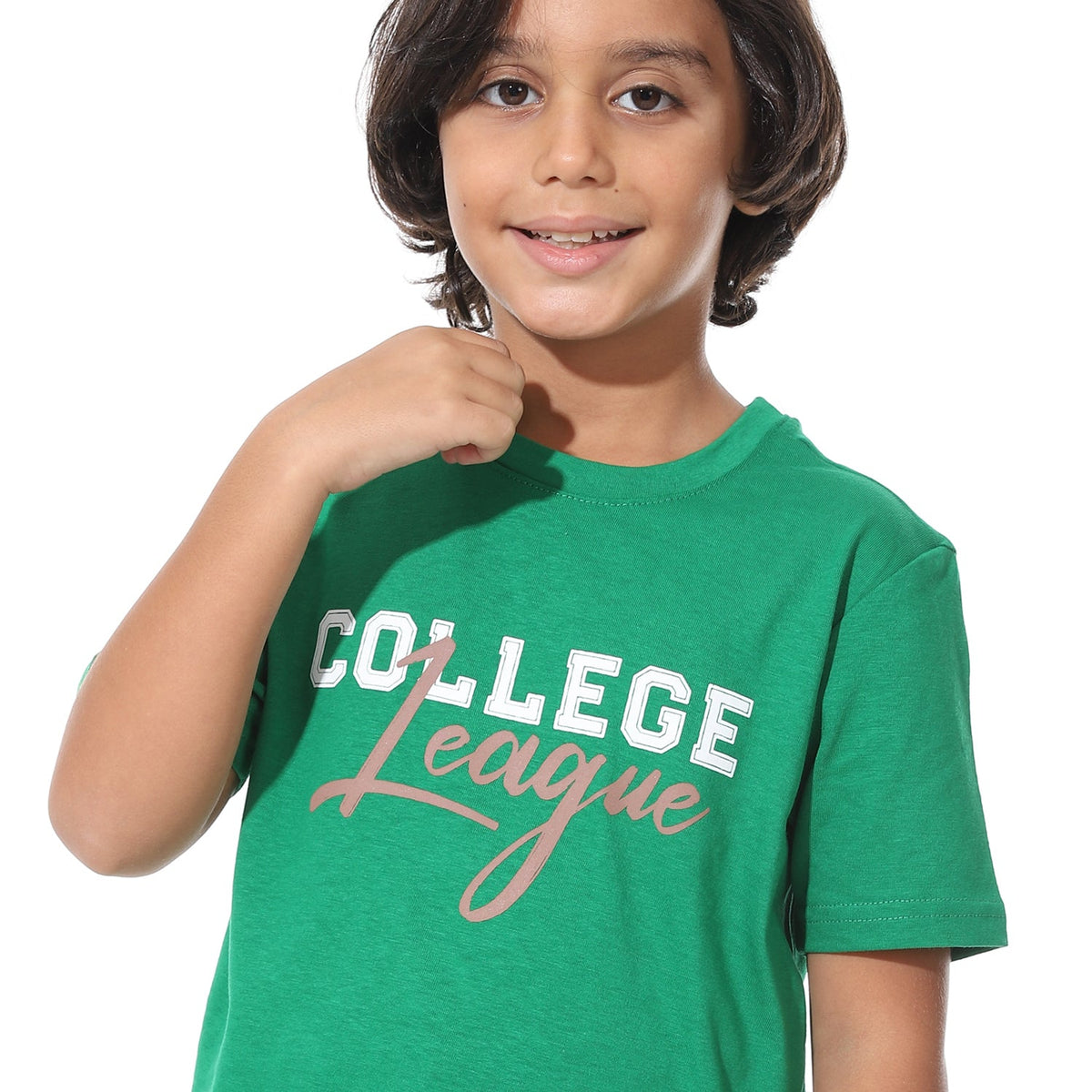 Boys’ Printed Back Short Pajama Set – Cool and Comfy Sleepwear - Red Cotton