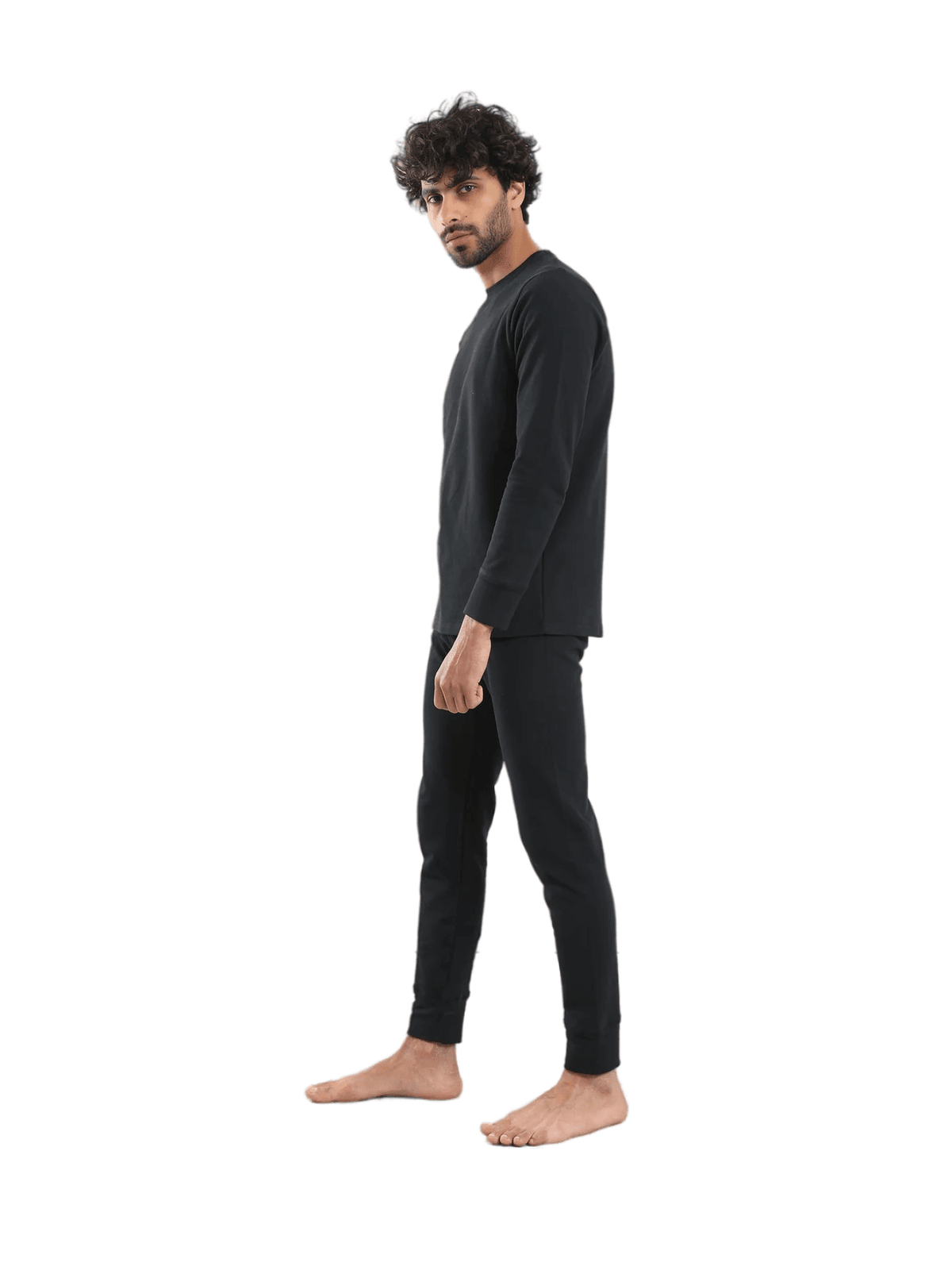 Cozy And Comfortable Thermal Set For Men Padded Inside - Red Cotton
