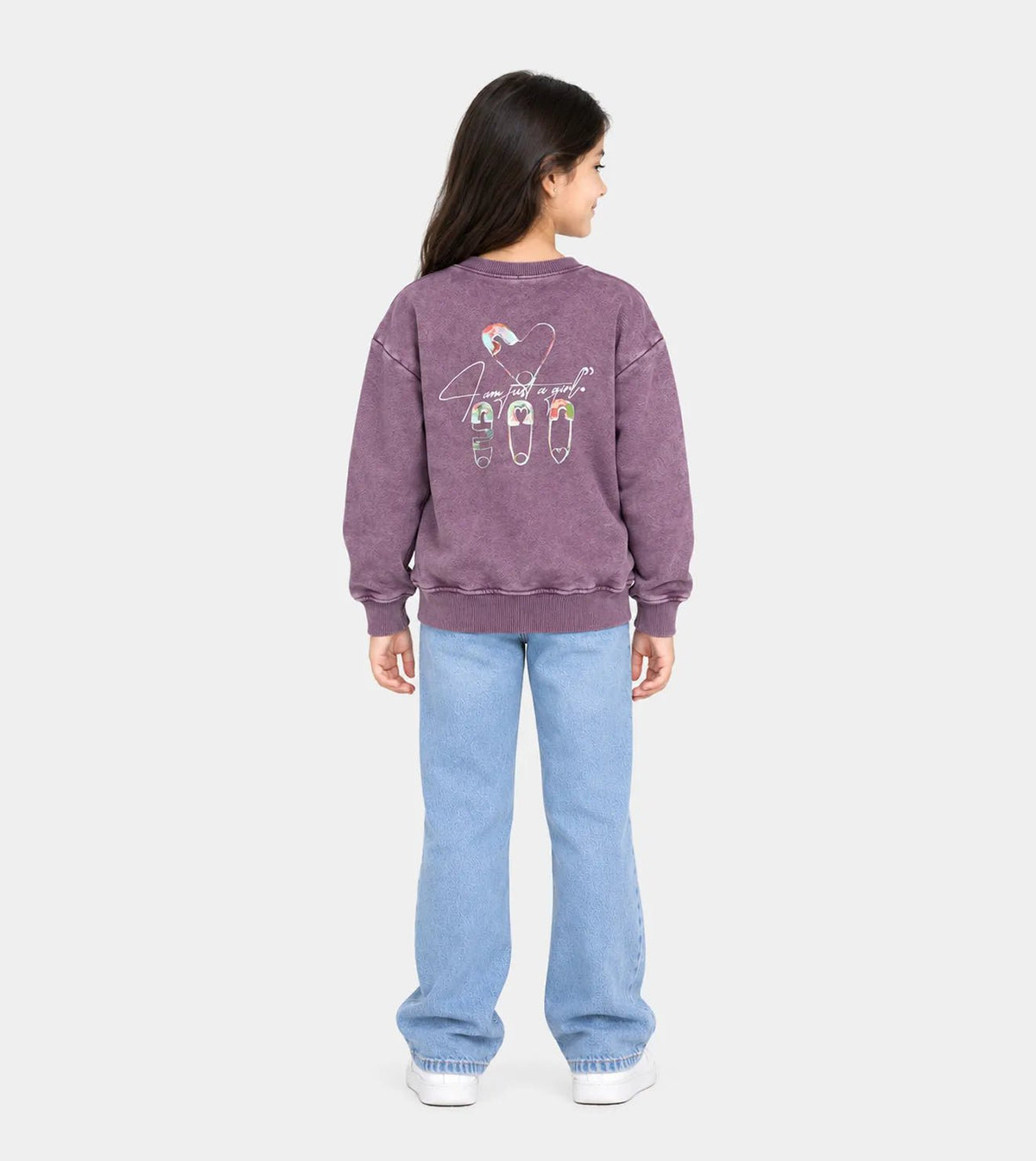 Girls’ Burgundy Garment-Dyed Cropped Top | Red Cotton - Red Cotton