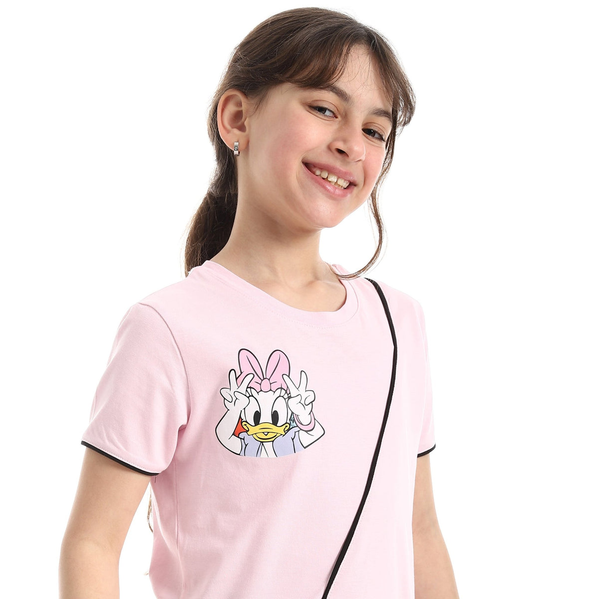Girls Disney Graphic Tee and Flared Pants Set - Red Cotton