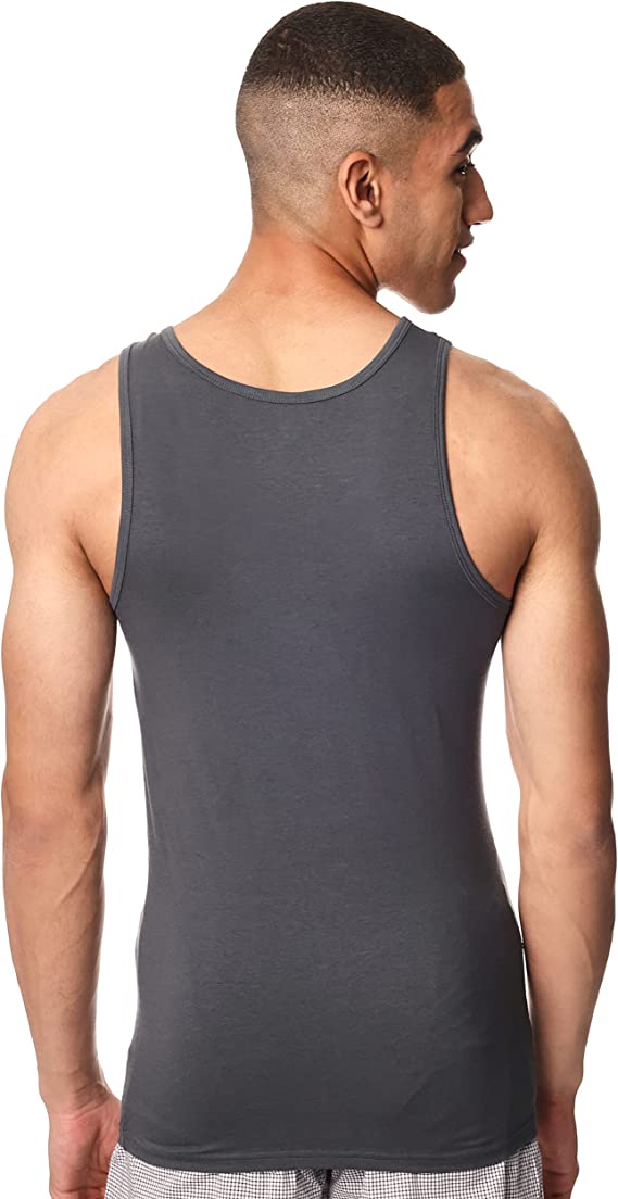 Lycra Sleeveless Undershirt For Men - Red Cotton