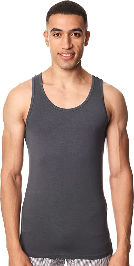 Lycra Sleeveless Undershirt For Men - Red Cotton