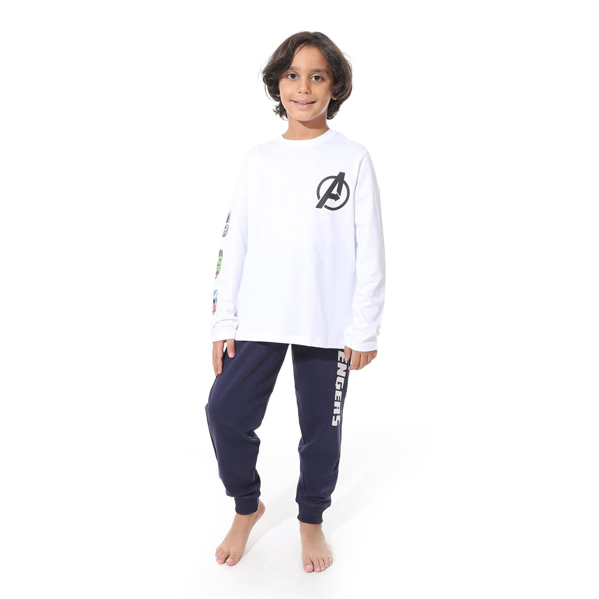 Marvel Boys’ Pajama Set – Long Sleeve Avengers Design - Red Cotton