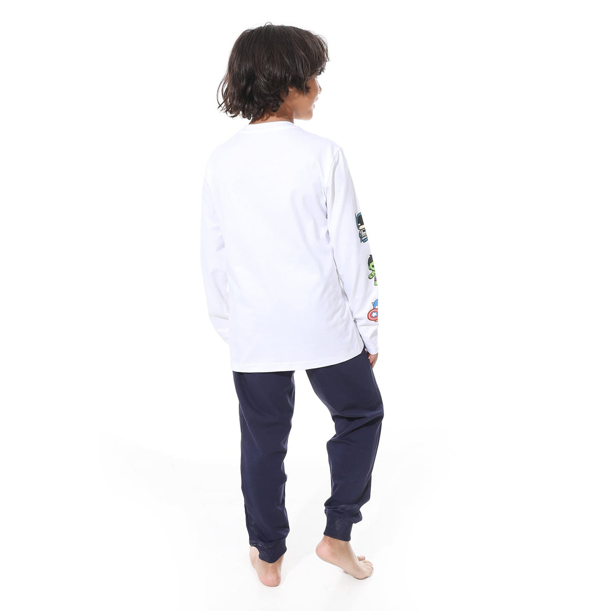 Marvel Boys’ Pajama Set – Long Sleeve Avengers Design - Red Cotton