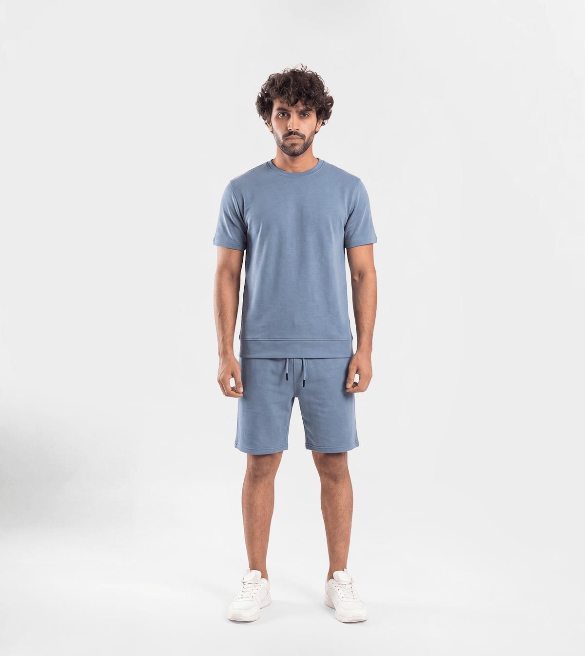 Men Interlock Short Set - Red Cotton