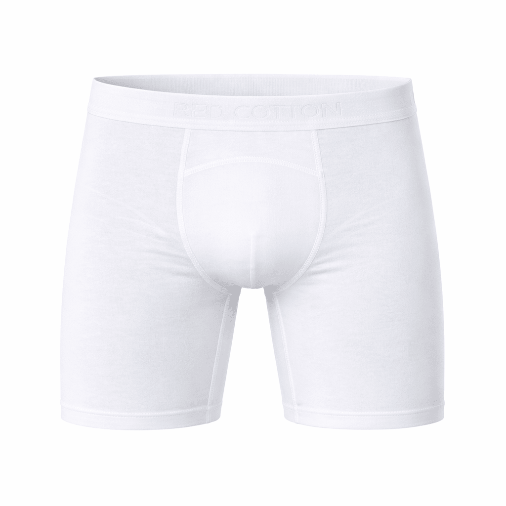 Men Prolong Boxer Briefs - Red Cotton