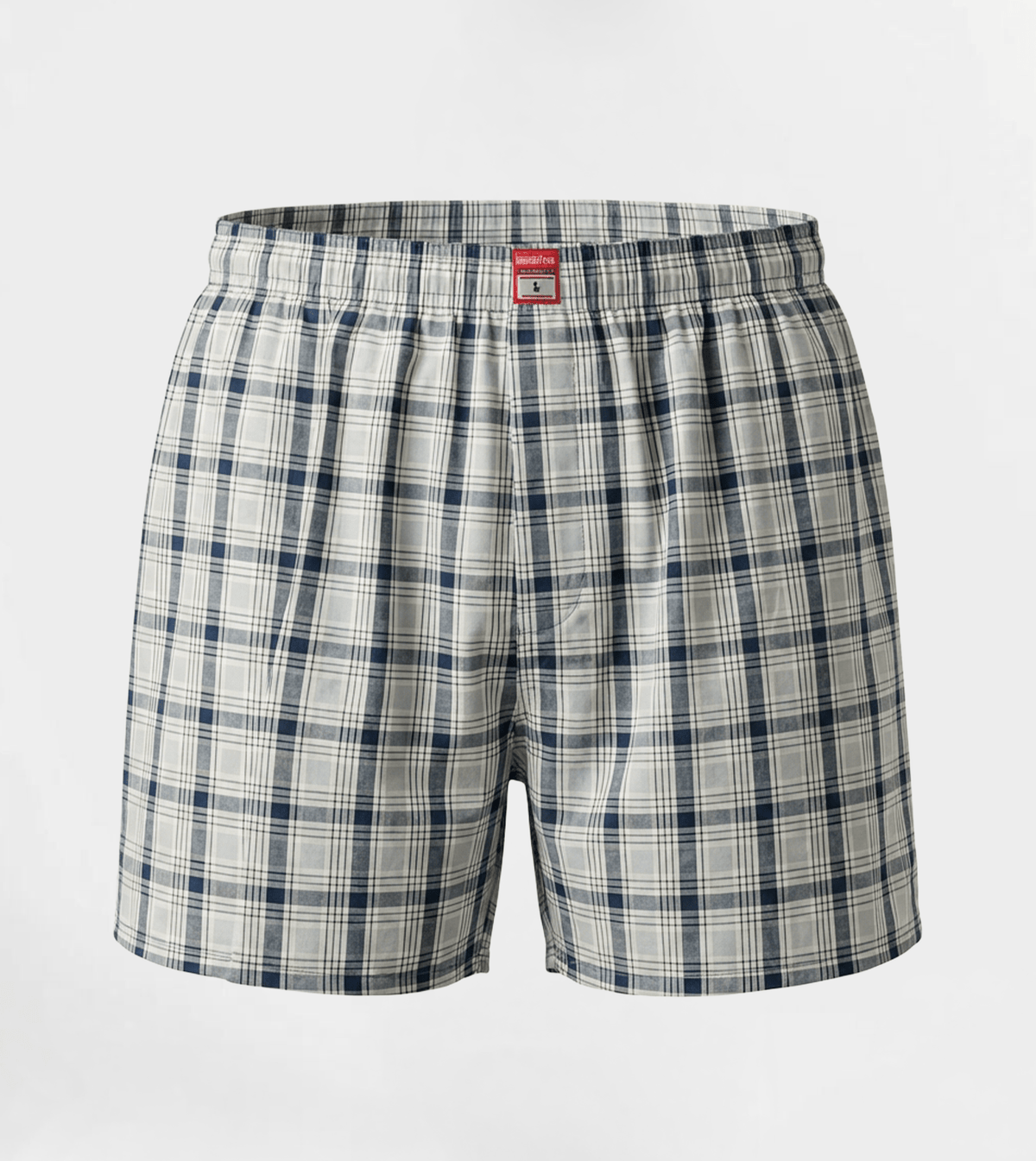 Men Stylish Comfy Lite Plaid Boxer - Red Cotton