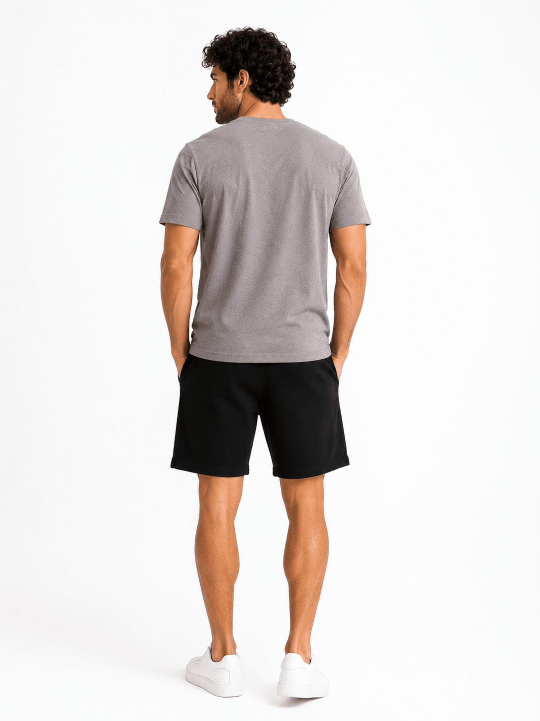 Men's 2-Piece Summer Loungewear Set - Red Cotton