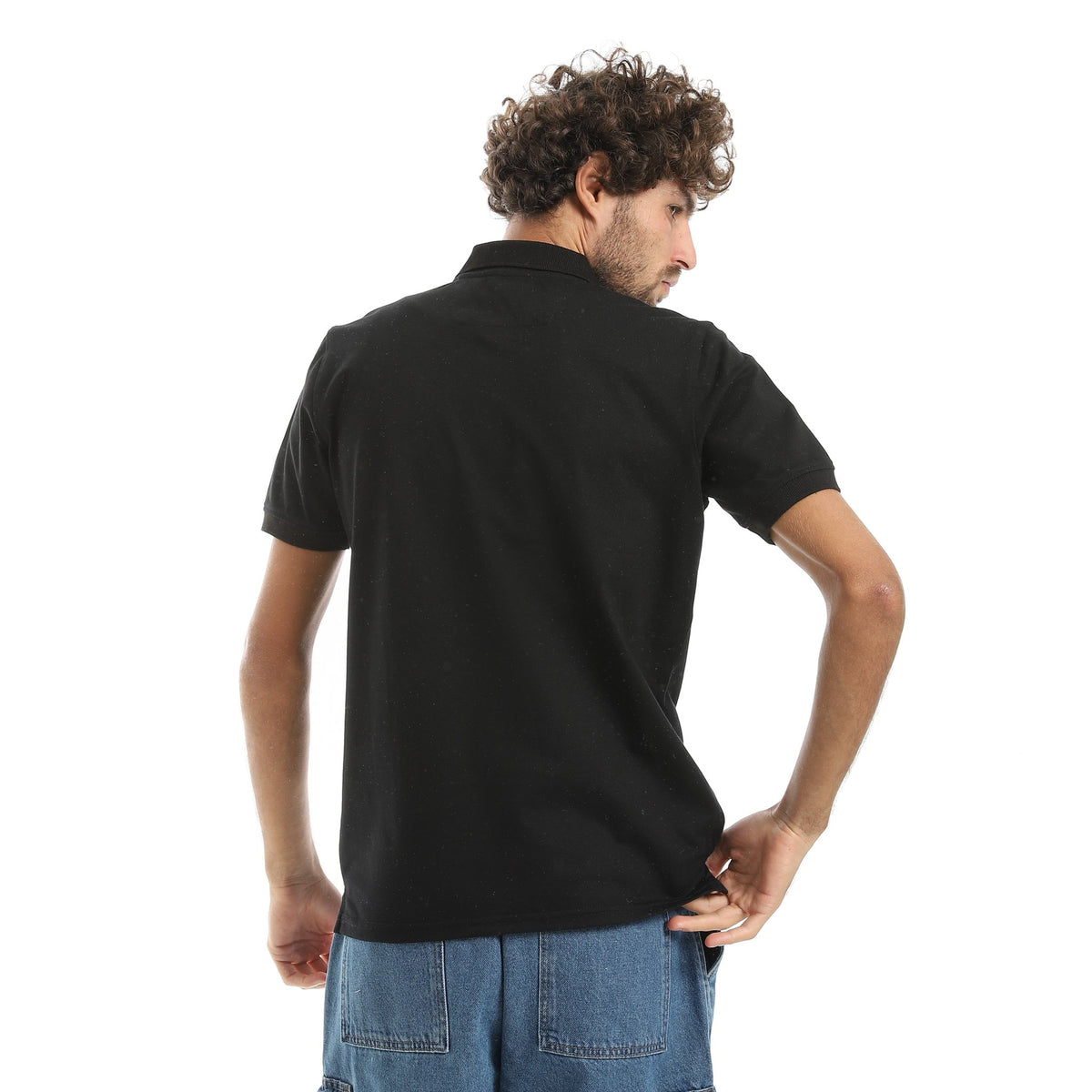 Mens Basic Polo Shirt - Red Cotton