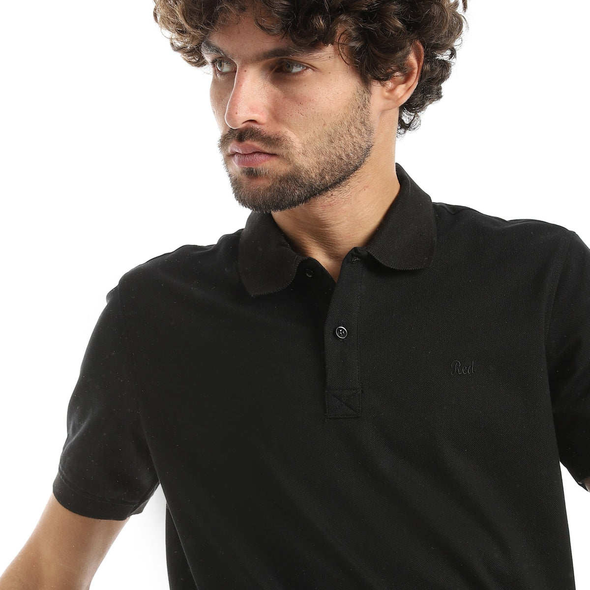 Mens Basic Polo Shirt - Red Cotton