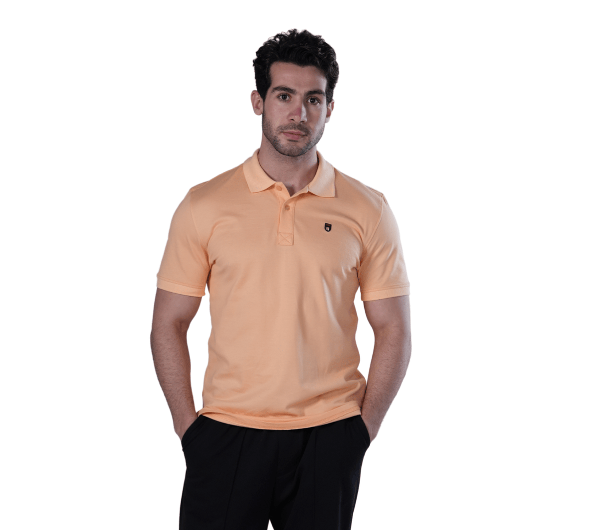Men's Classic Fit Polo Shirt - Red Cotton