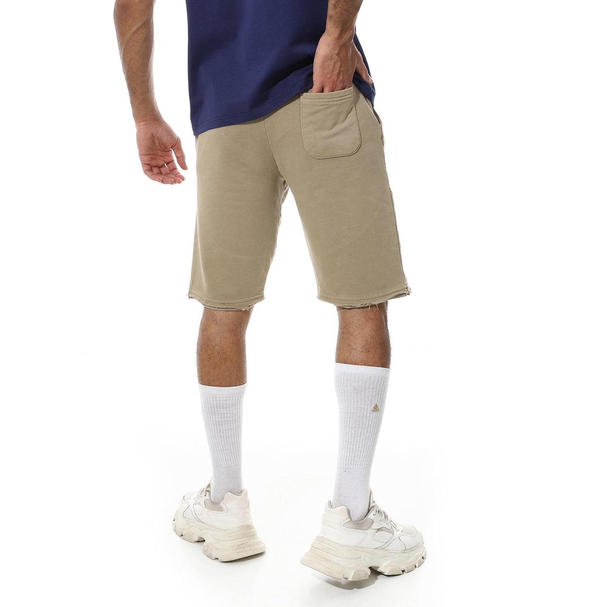 Men’s Garment-Dyed Cotton Shorts - Red Cotton