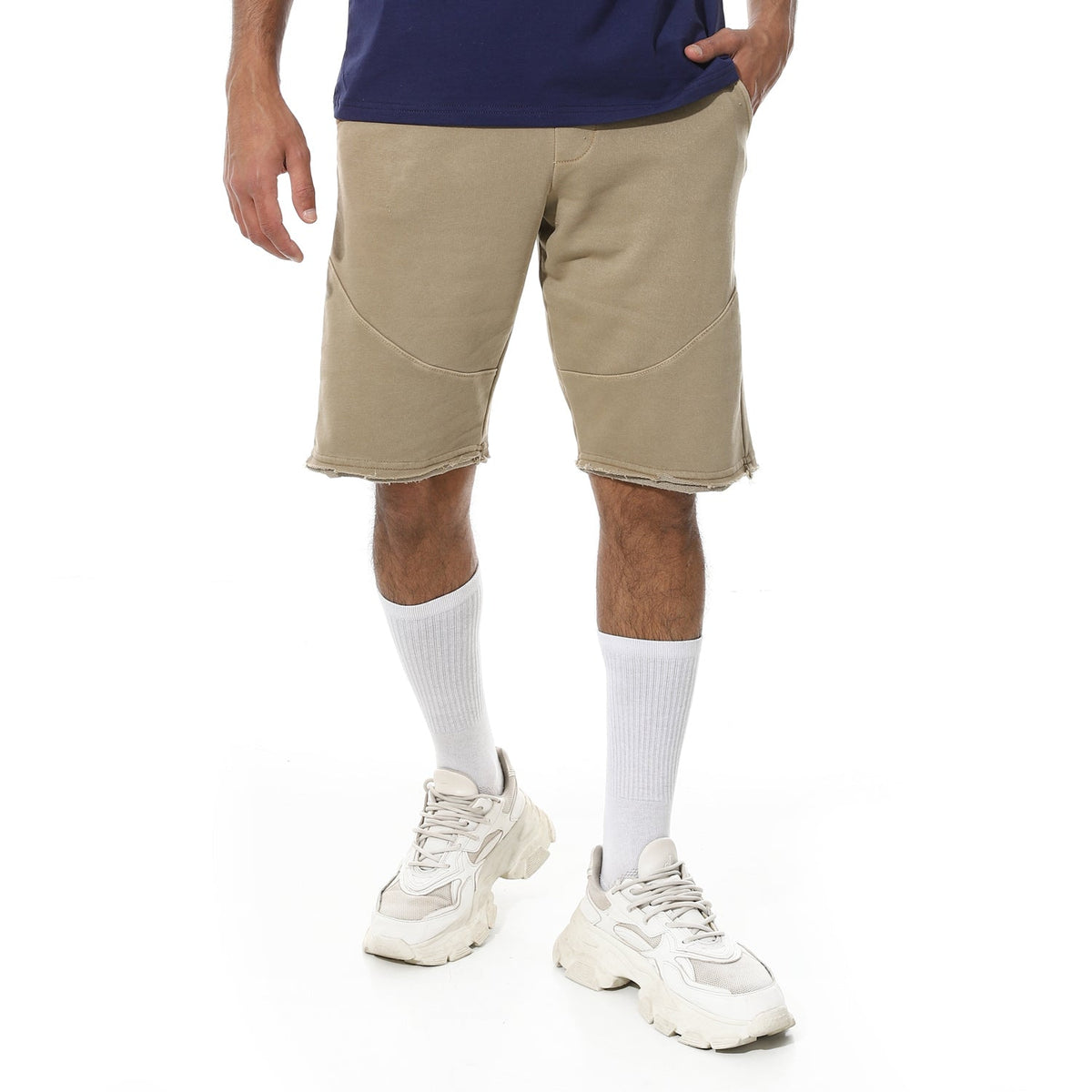 Men’s Garment-Dyed Cotton Shorts - Red Cotton