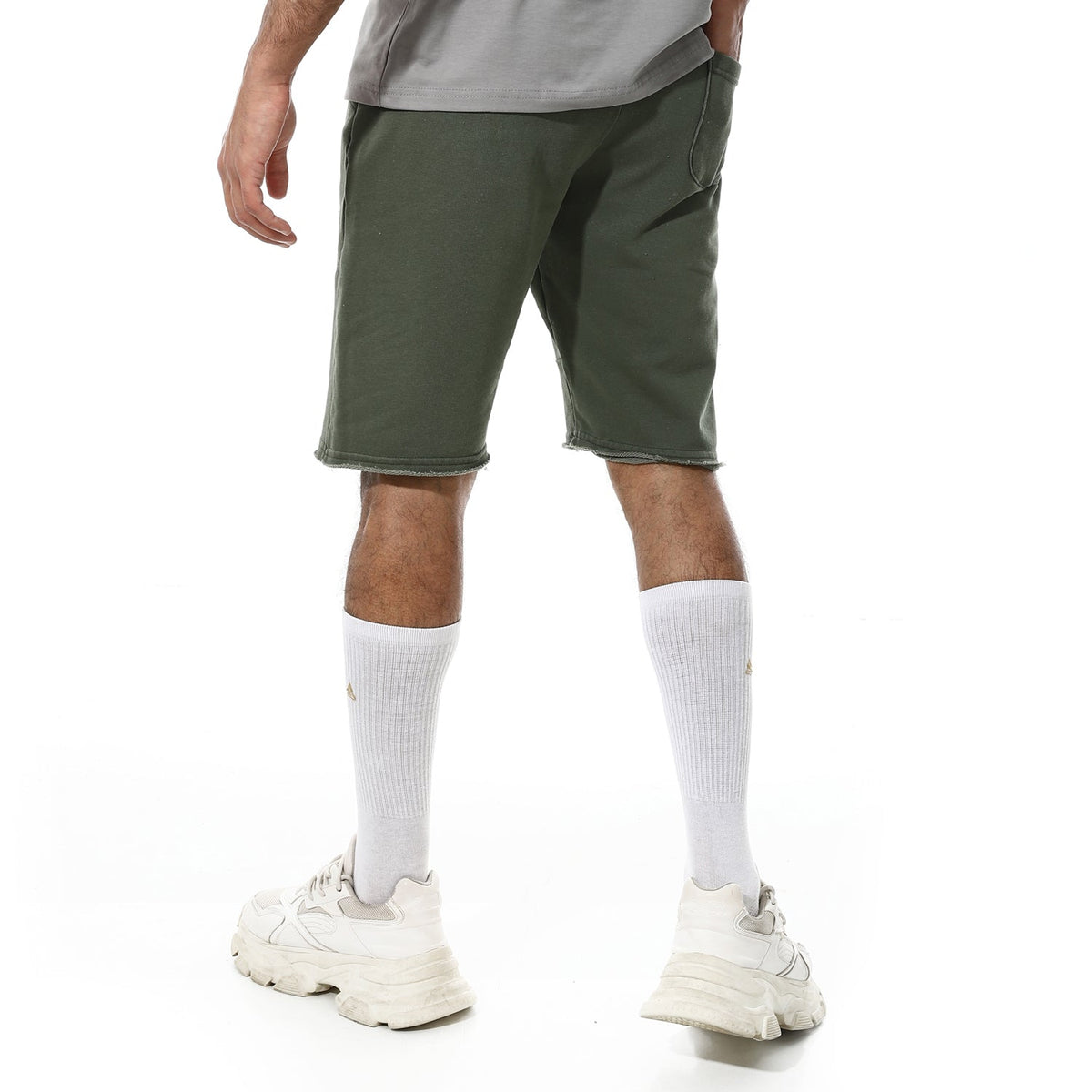 Men’s Garment-Dyed Cotton Shorts - Red Cotton