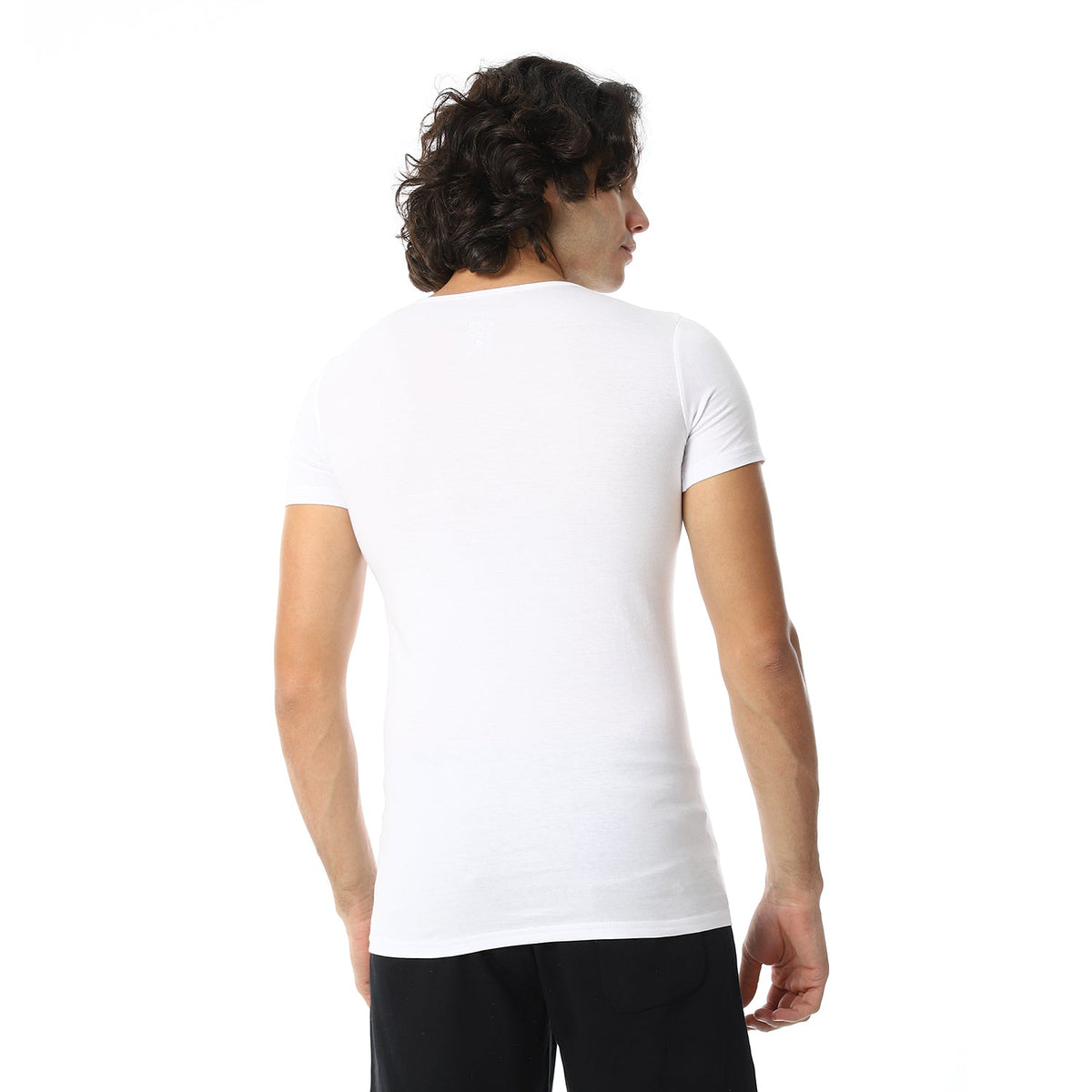 Mens Half Sleeve Combed 3 Pcs - White - Red Cotton