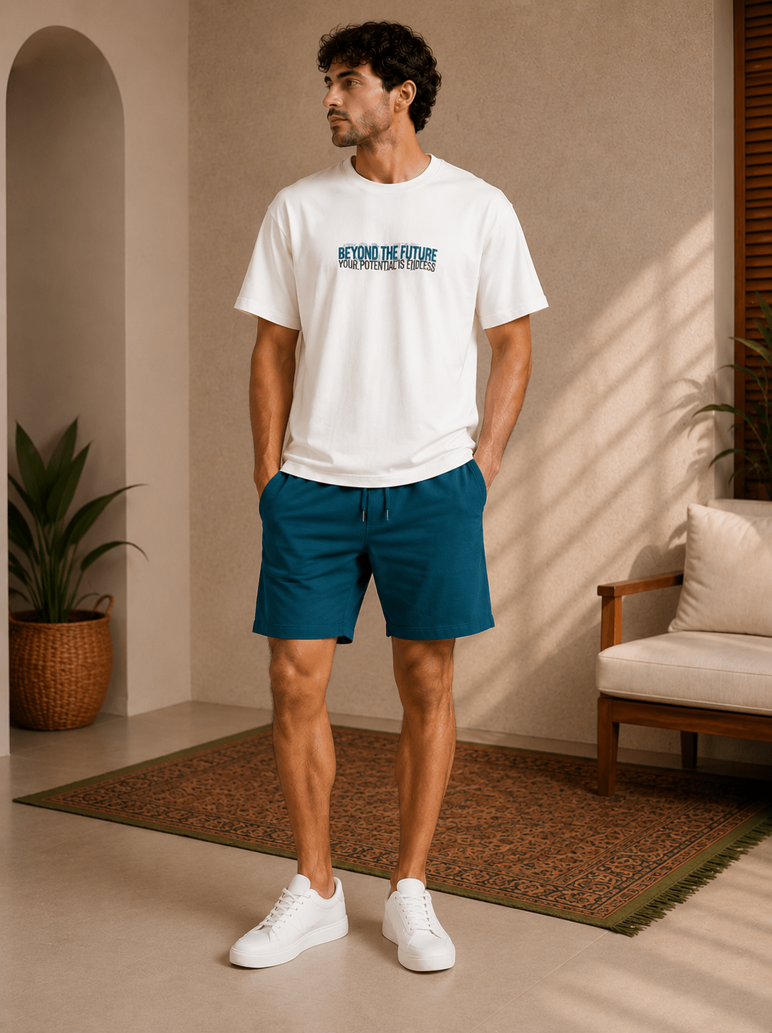 Men's Milton Graphic Pajama - Red Cotton