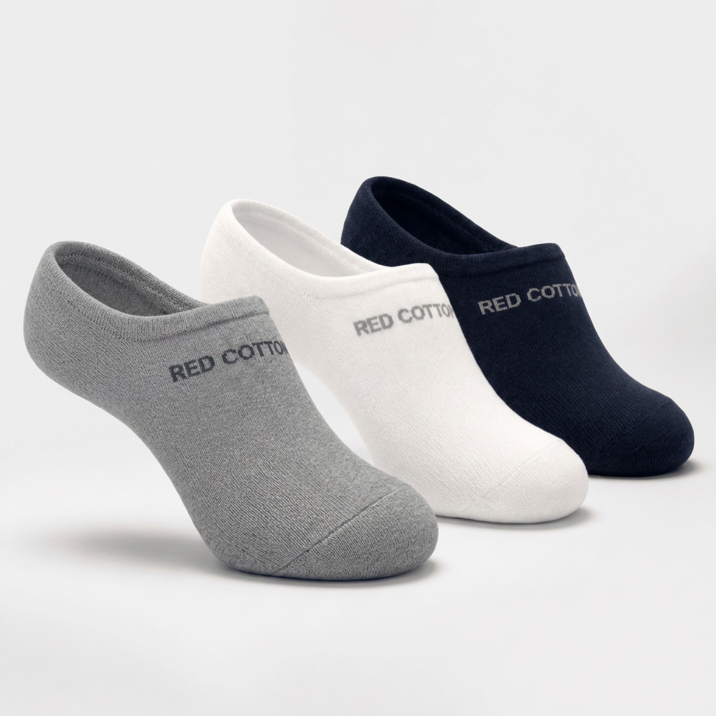 Men's Sock Set (3 Pairs) - Red Cotton