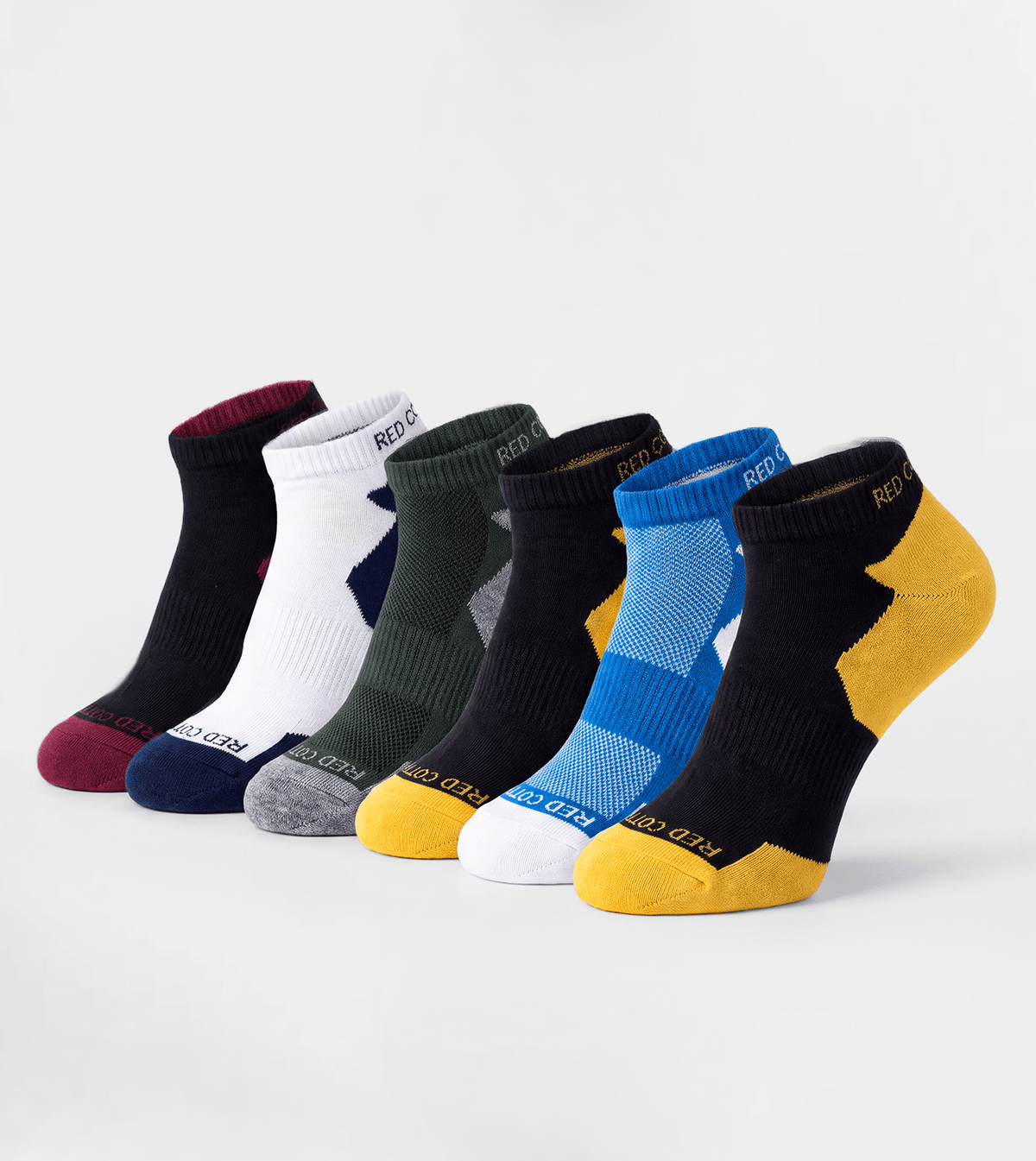 Men's Sock Set (6 Pairs) - Red Cotton