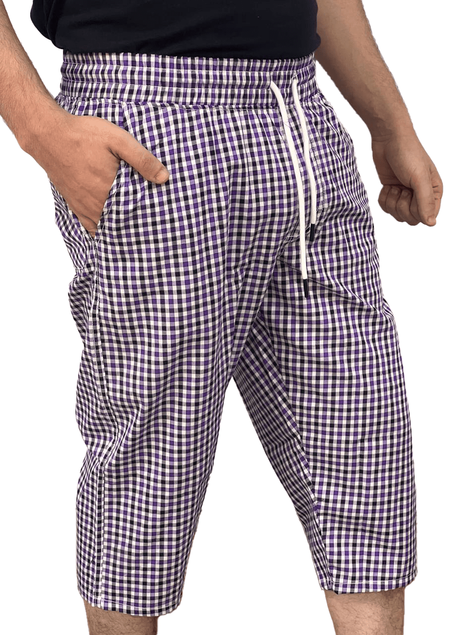 Men's Soft Check Pentacore Comfy and Stylish - Purple - Red Cotton