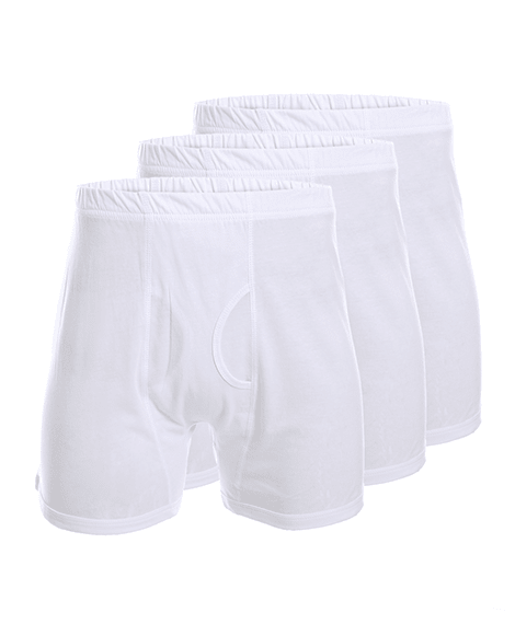 Pack Of 3 - Men's Briefs White - Made For Ultimate Comfort - Red Cotton