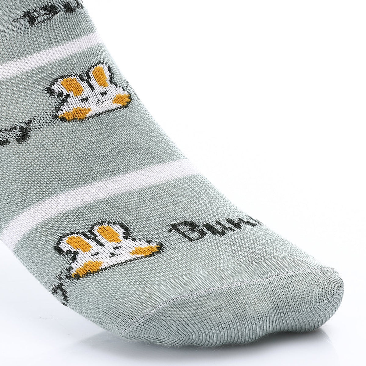 Socks For Girl - Simple, Elegant - Mint - Red Cotton