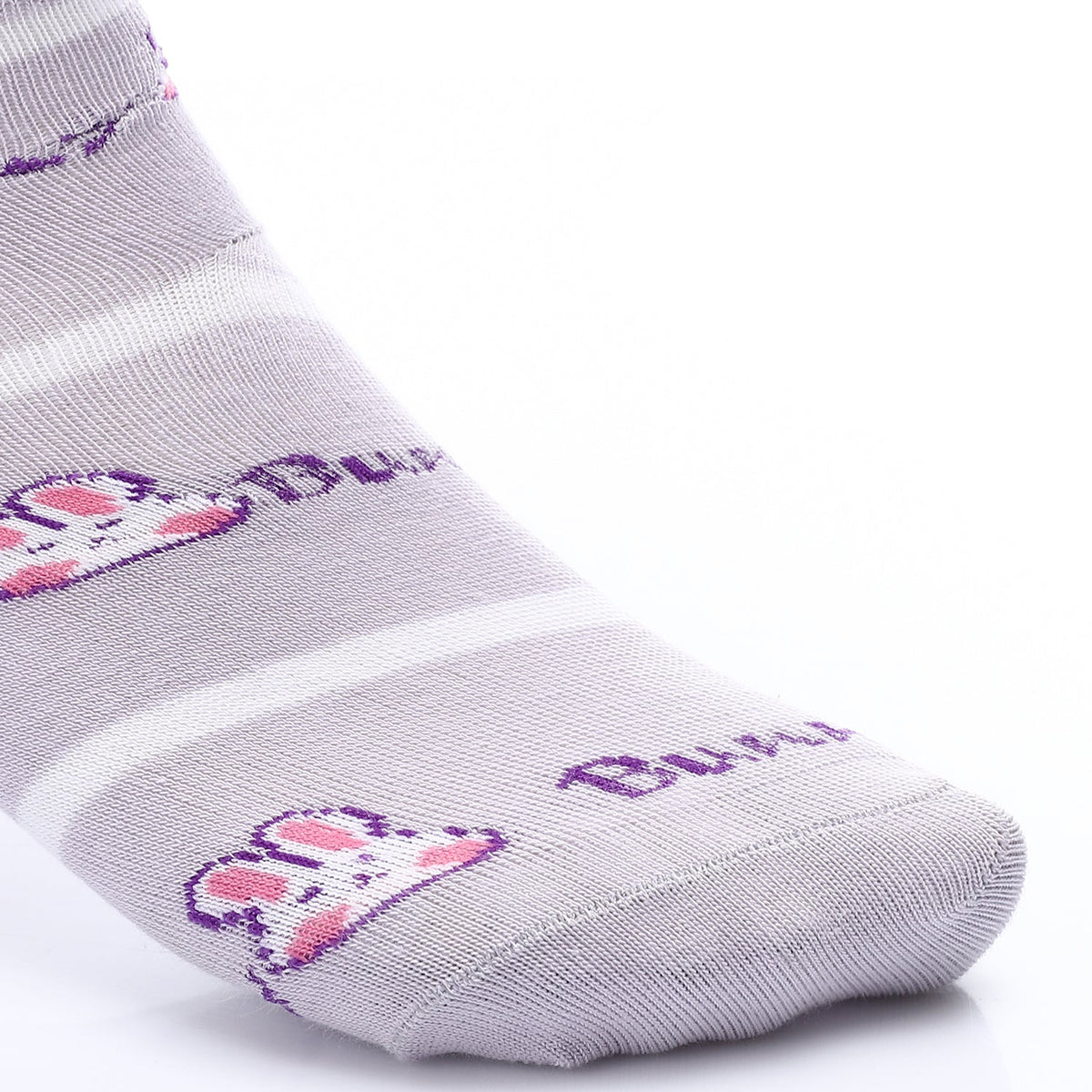 Socks For Girl - Simple, Elegant - Purple - Red Cotton