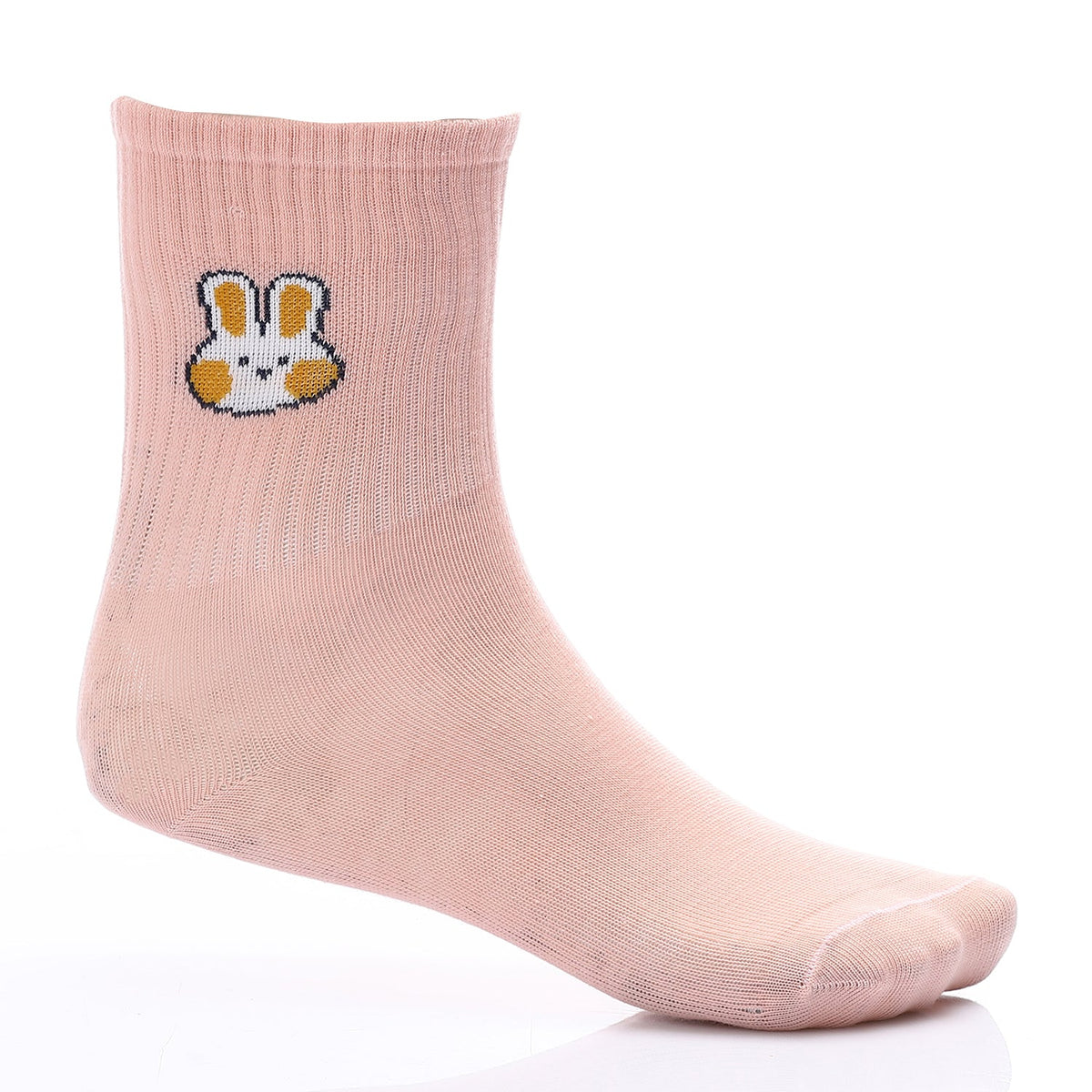 Socks For Girl - Simple, Elegant - Rose - Red Cotton