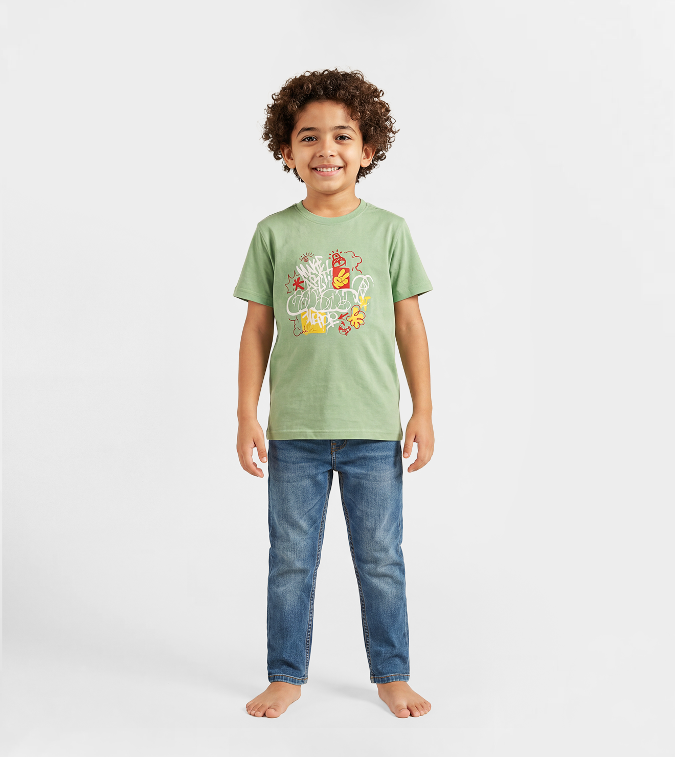 Boys' "Street Art" Graphic Active Tee