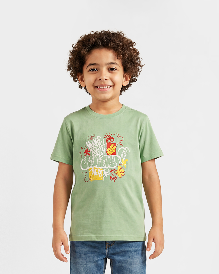 Boys' "Street Art" Graphic Active Tee