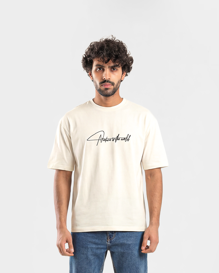 Men Off-White “Nature of the World” Signature Tee