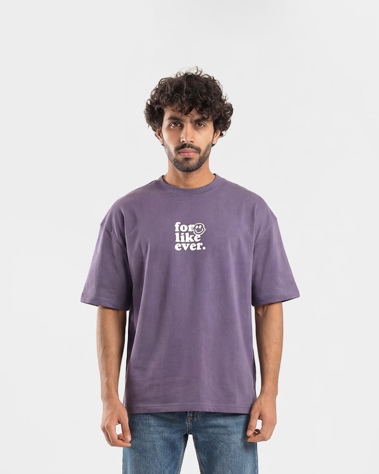 Men "For Like Ever" Oversized Graphic Tee