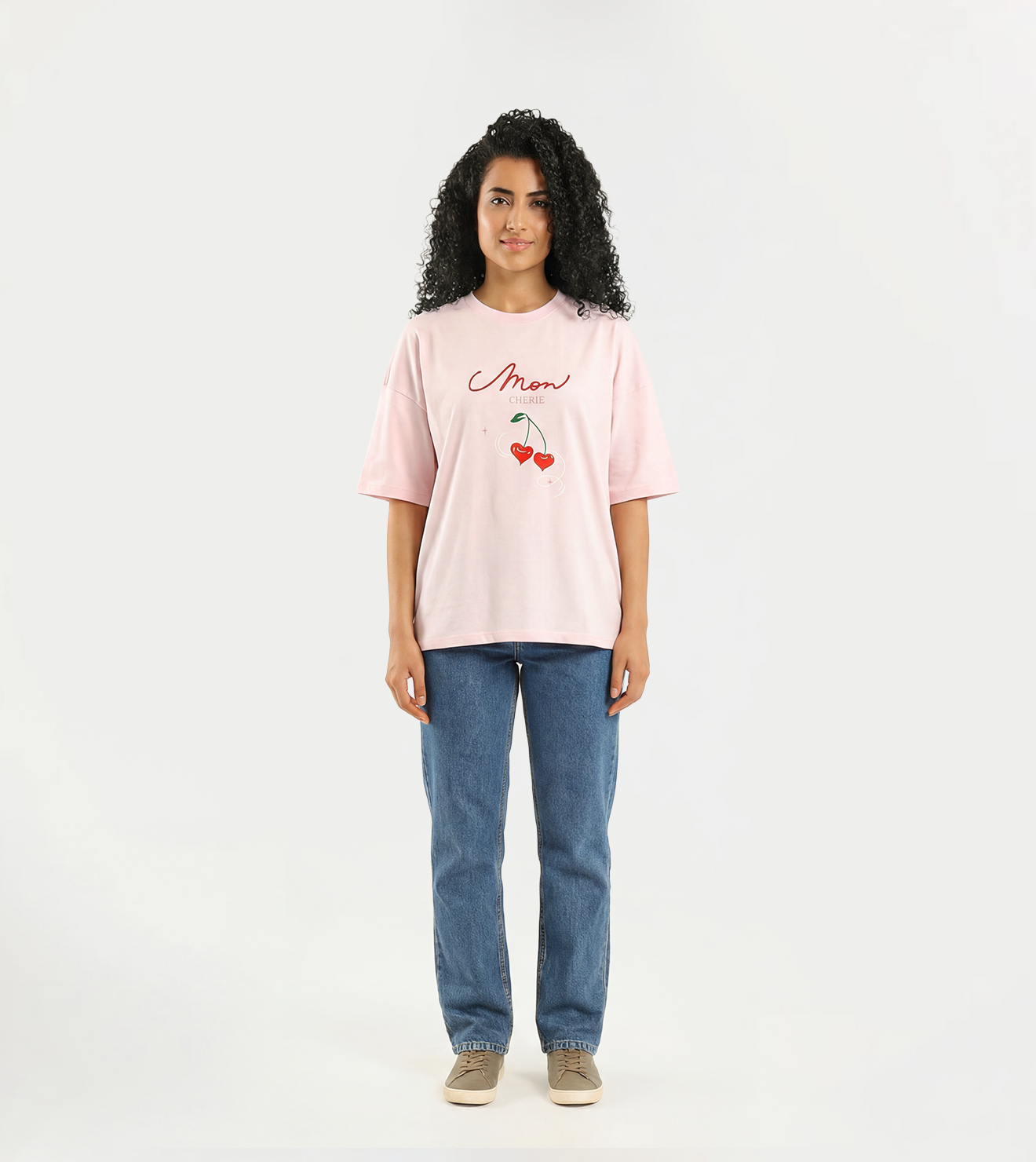 Women’s "Mon Cherie" Oversized Graphic Tee