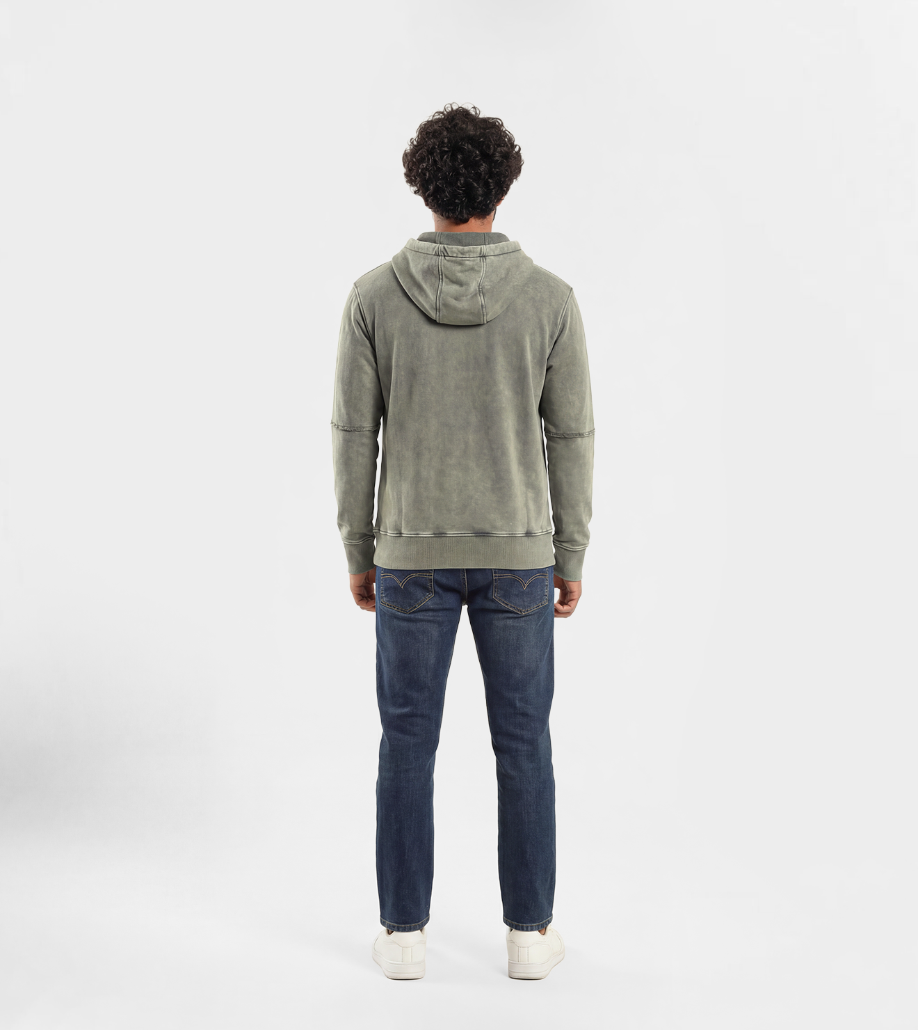 Men Mineral-Washed Hoodie